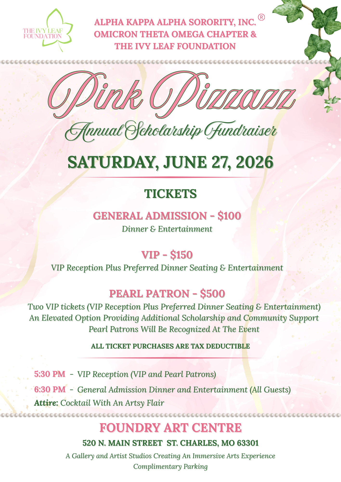 Campaign cover image for 2026 Pink Pizzazz Experience