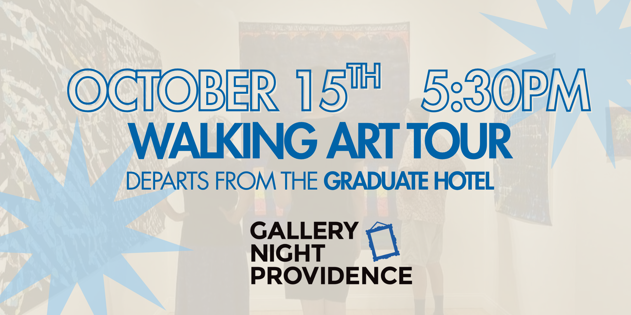 Campaign cover image for Gallery Night 2026 - October 15 Walking Tour 5:30PM