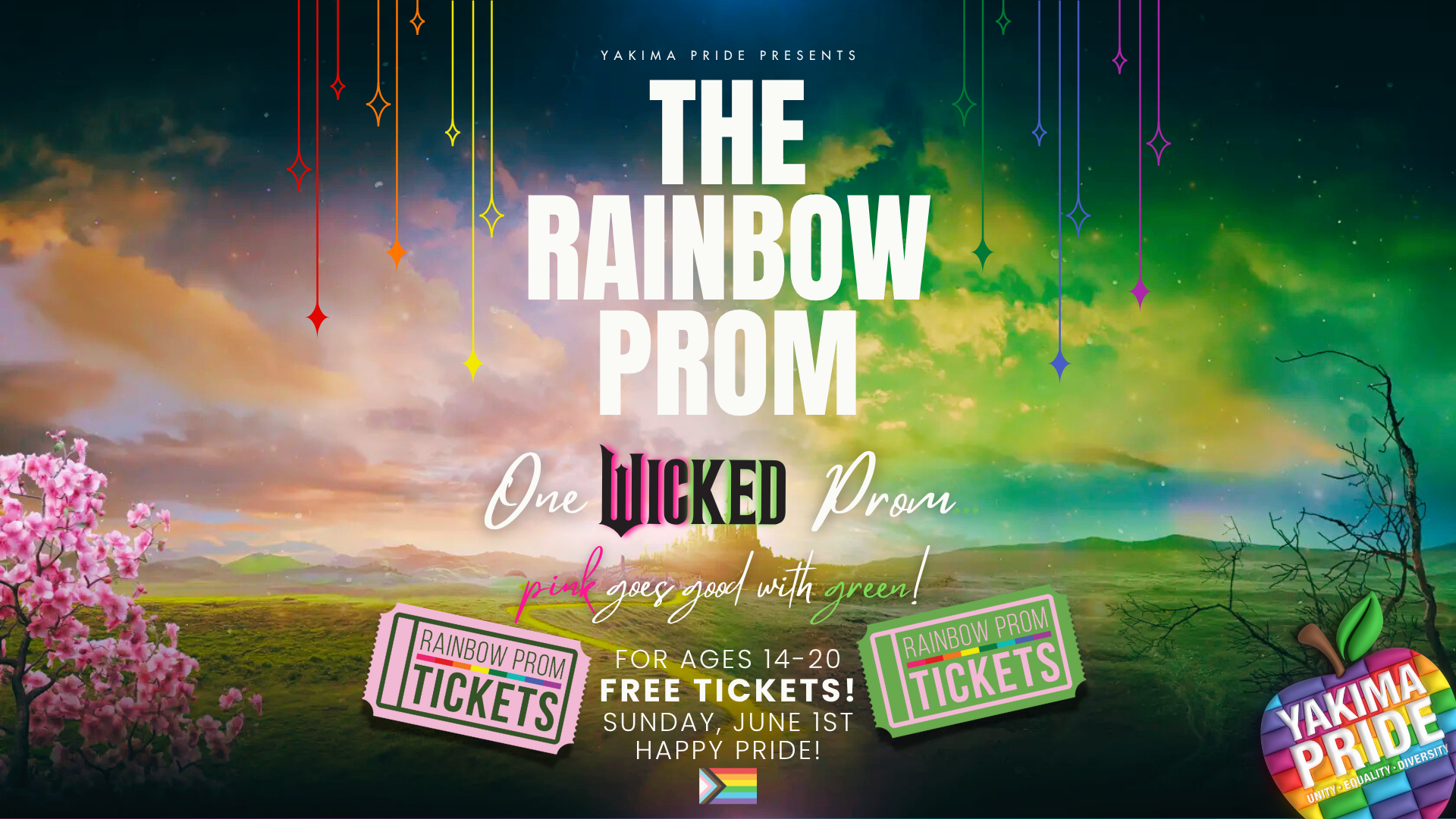 Campaign cover image for 2025 Rainbow Prom presented by Yakima Pride