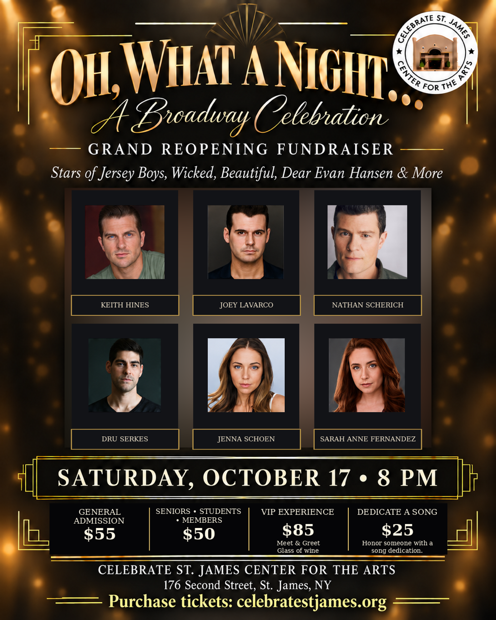 Campaign cover image for Oh, What a Night… A Broadway Celebration!
