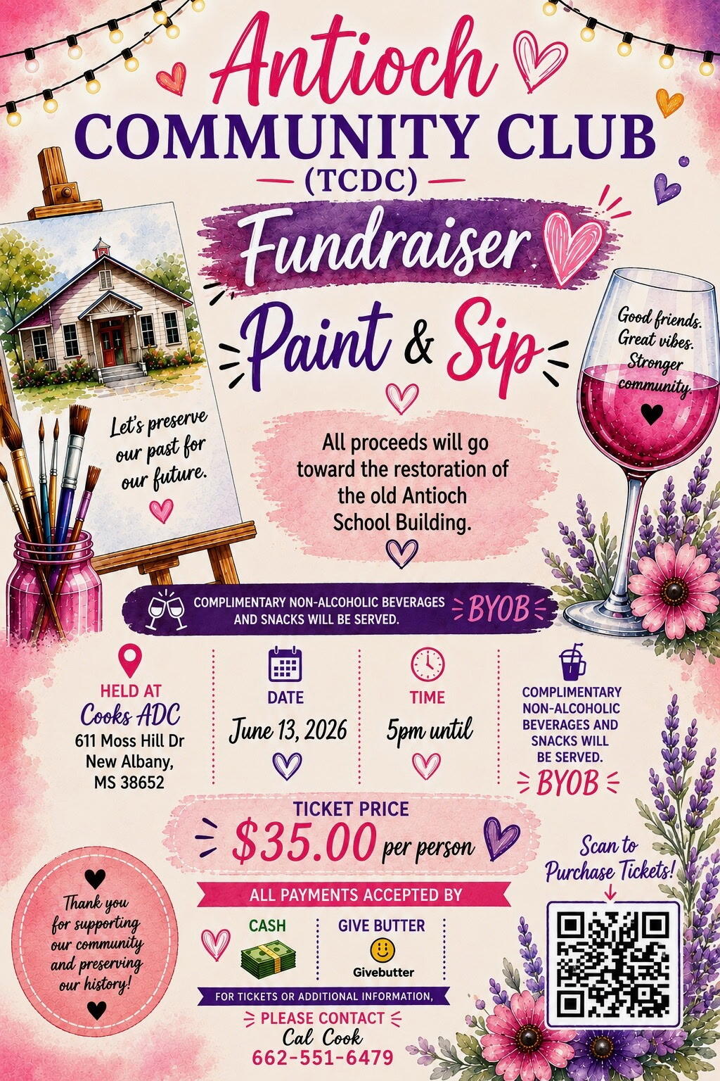 Campaign cover image for Paint & Sip Event