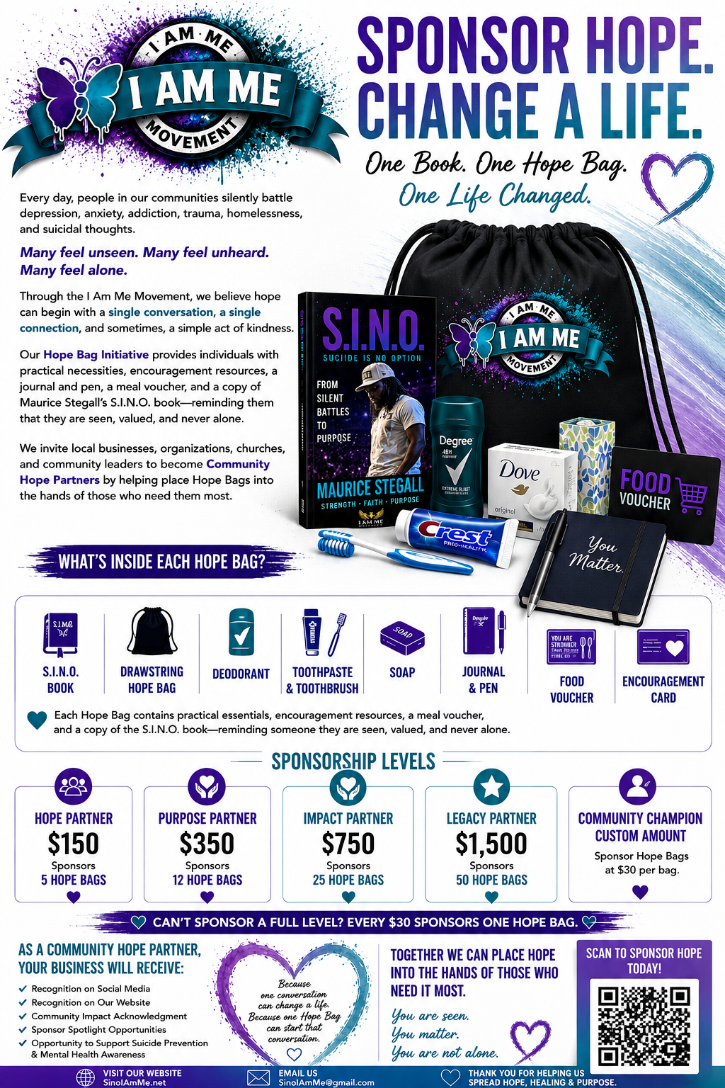 Campaign cover for Hope Bag Initiative: Sponsor Hope. Change a Life.