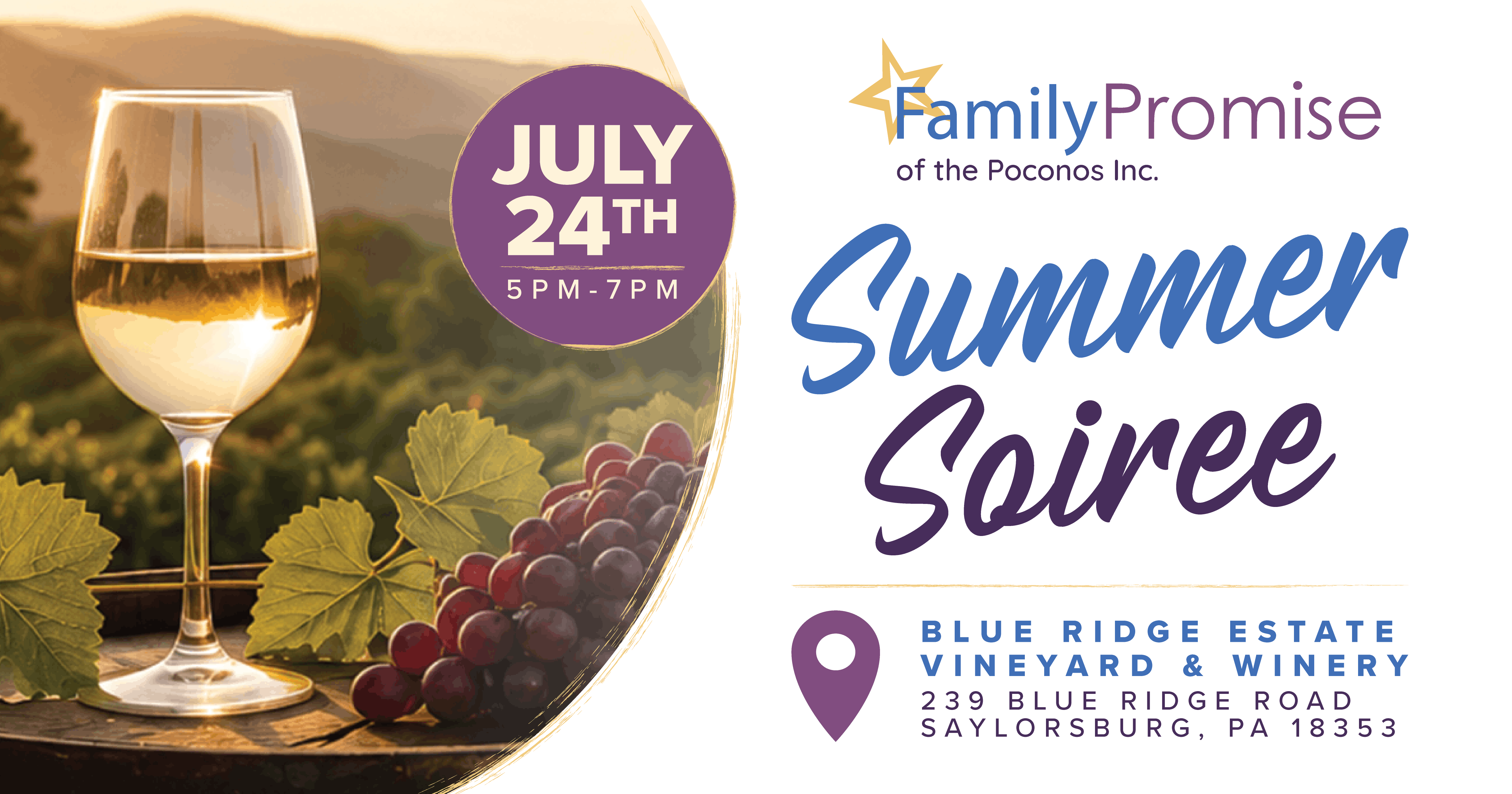 Campaign cover image for Family Promise of the Poconos Summer Soiree