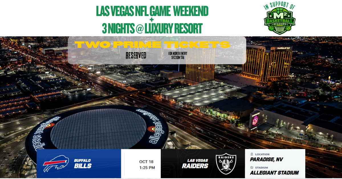 Campaign cover image for BILLS vs. RAIDERS in Las Vegas at Luxury Hotel Resort & Casino Online Auction