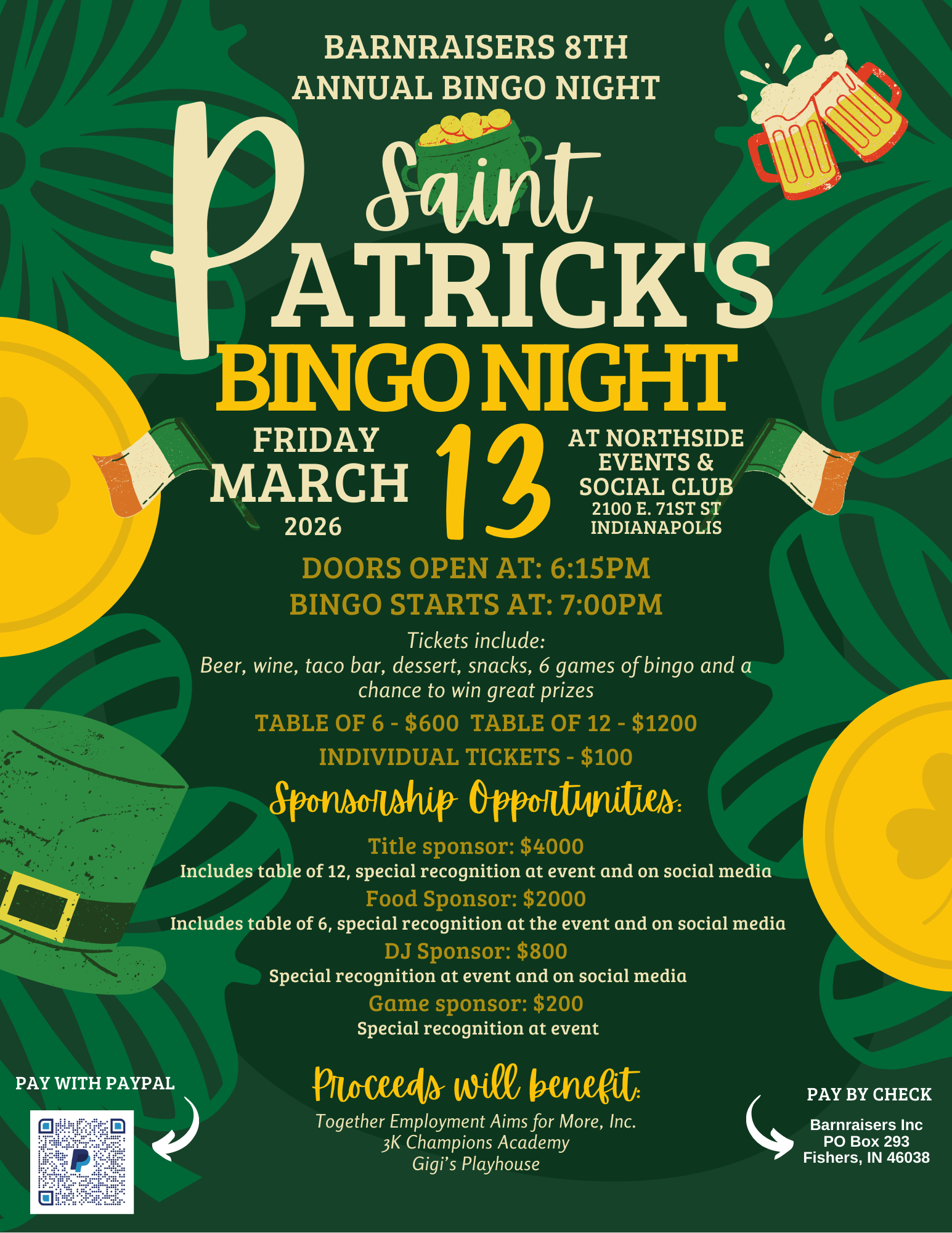 Campaign cover image for BarnRaisers Bingo Night 2026