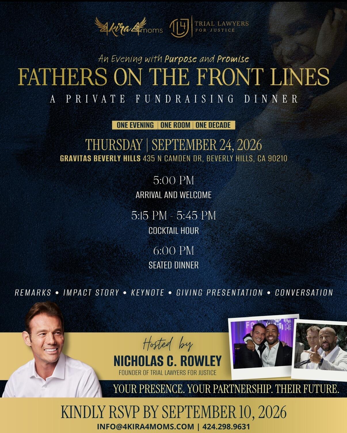 Campaign cover image for FATHERS ON THE FRONT LINE: A Private Fundraising Dinner