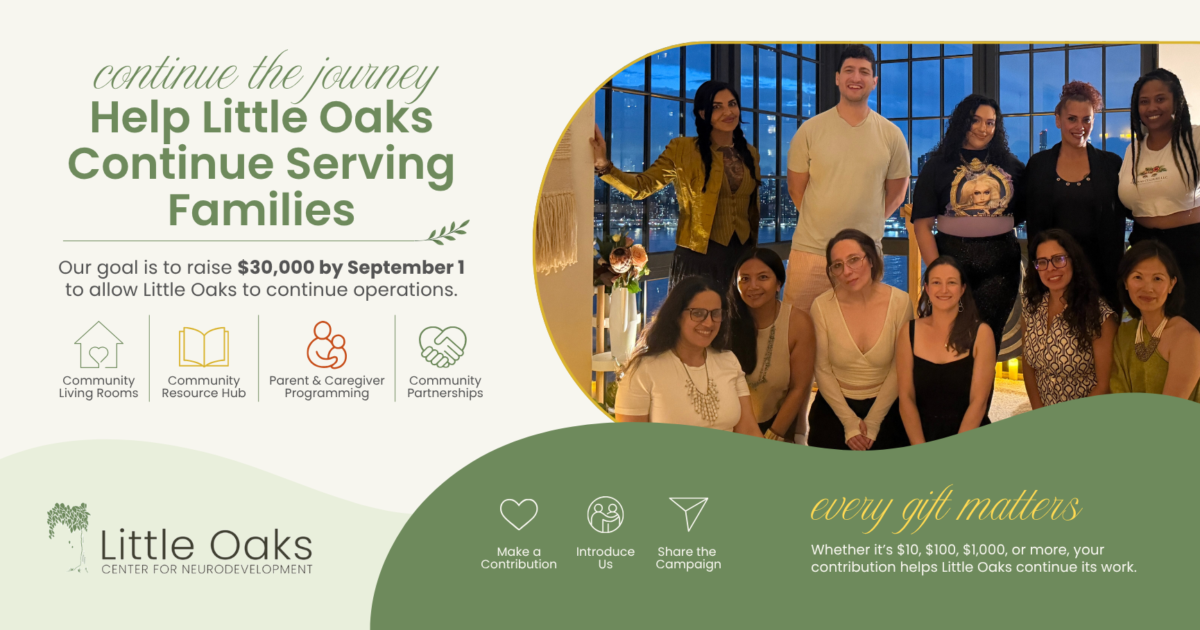 Campaign cover image for Help Little Oaks Continue the Journey