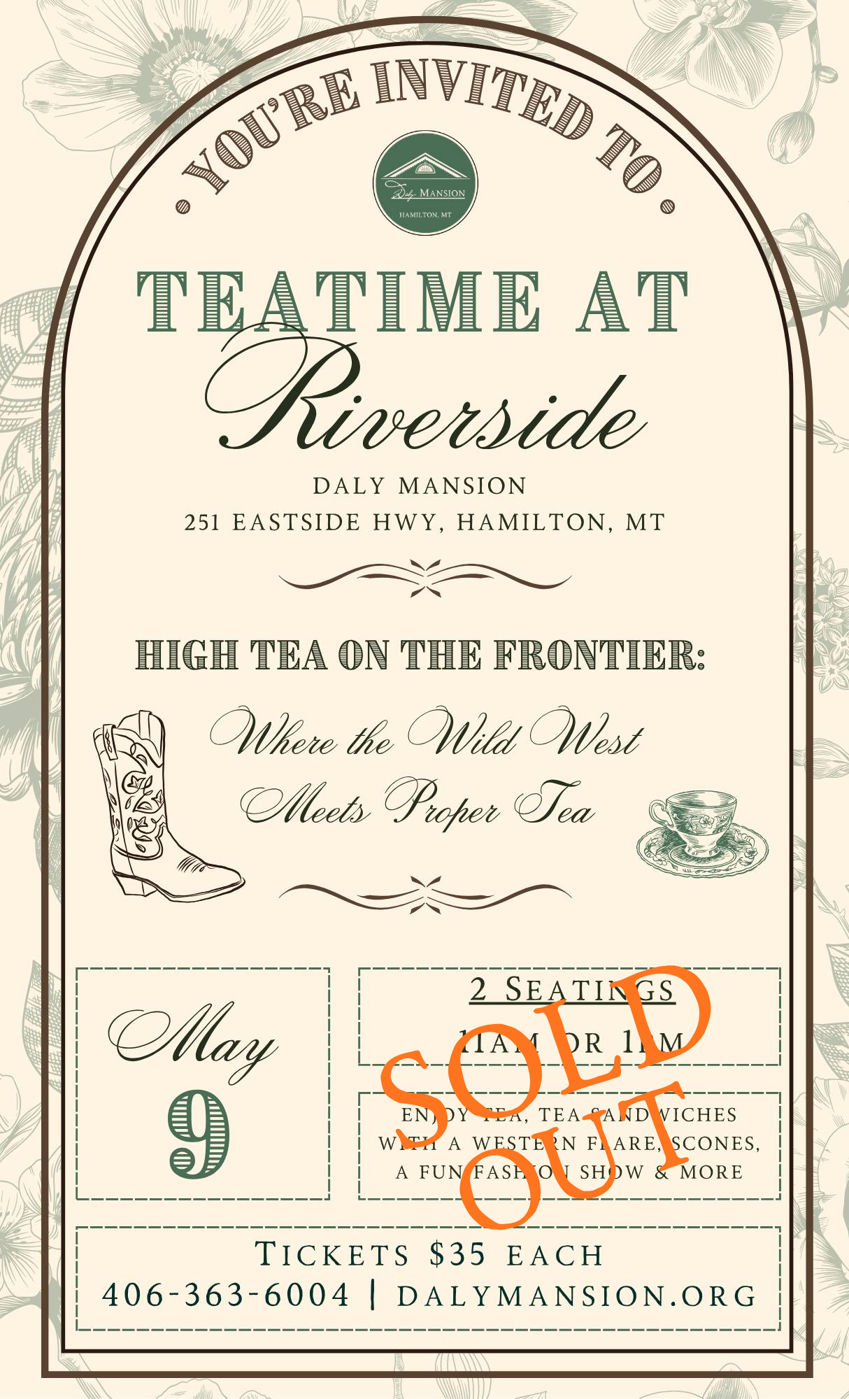 Campaign cover image for Teatime at Riverside 2026 - Sold Out