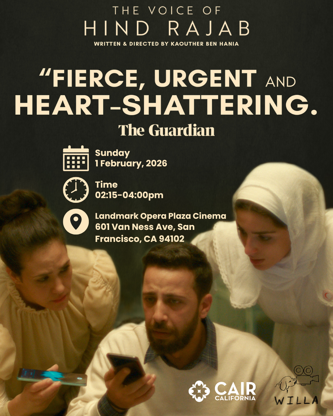 Campaign cover image for The Voice of Hind Rajab Showing