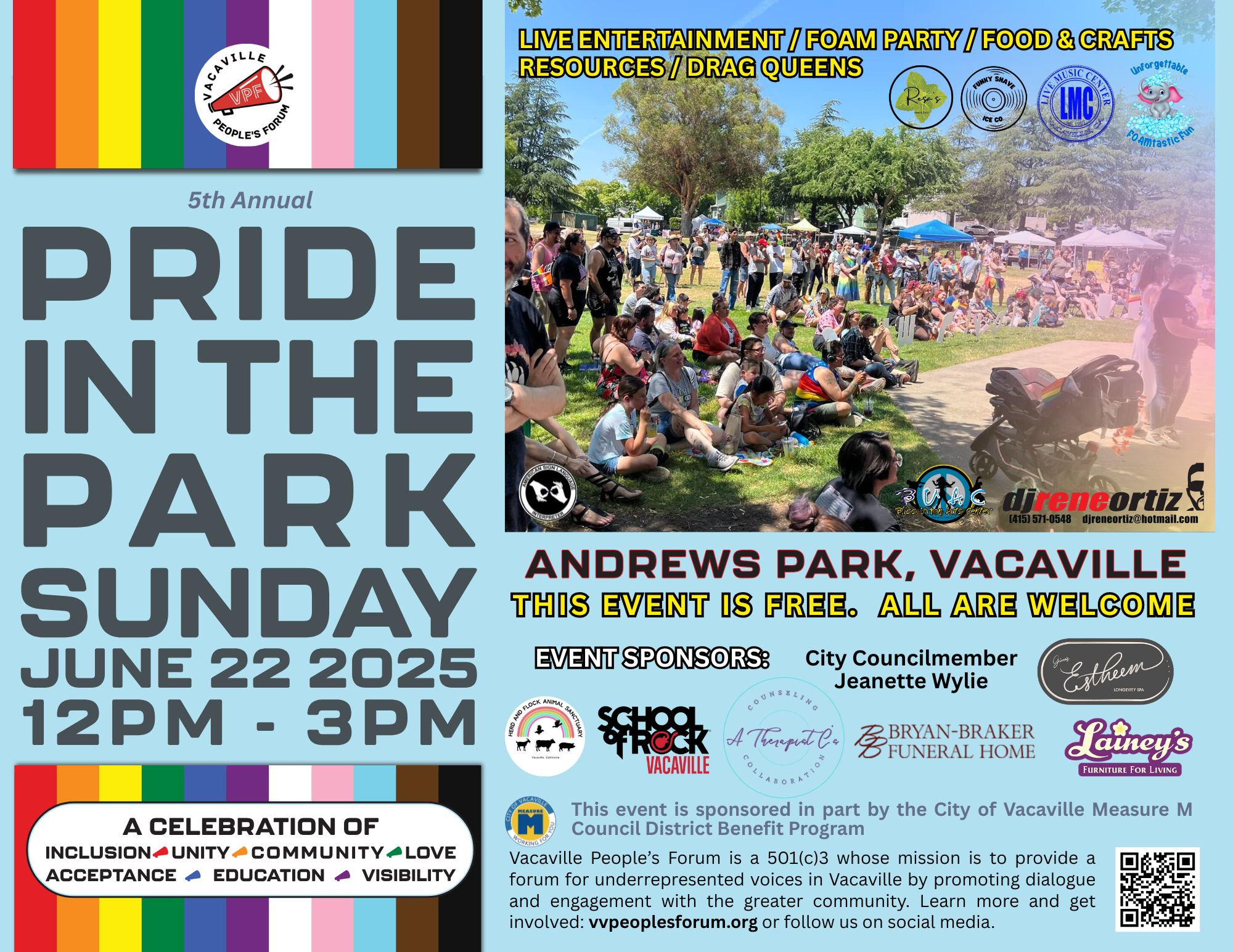 Campaign cover image for Vacaville Pride in the Park 2025 - Sponsorships