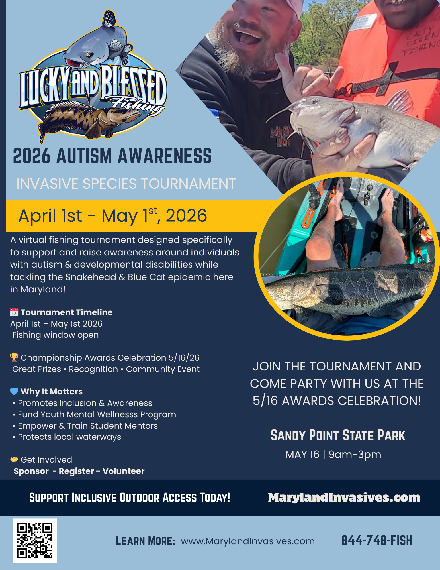 Campaign cover image for 2026 Autism Awareness / Invasive Species Tournament Registration & LABF Membership