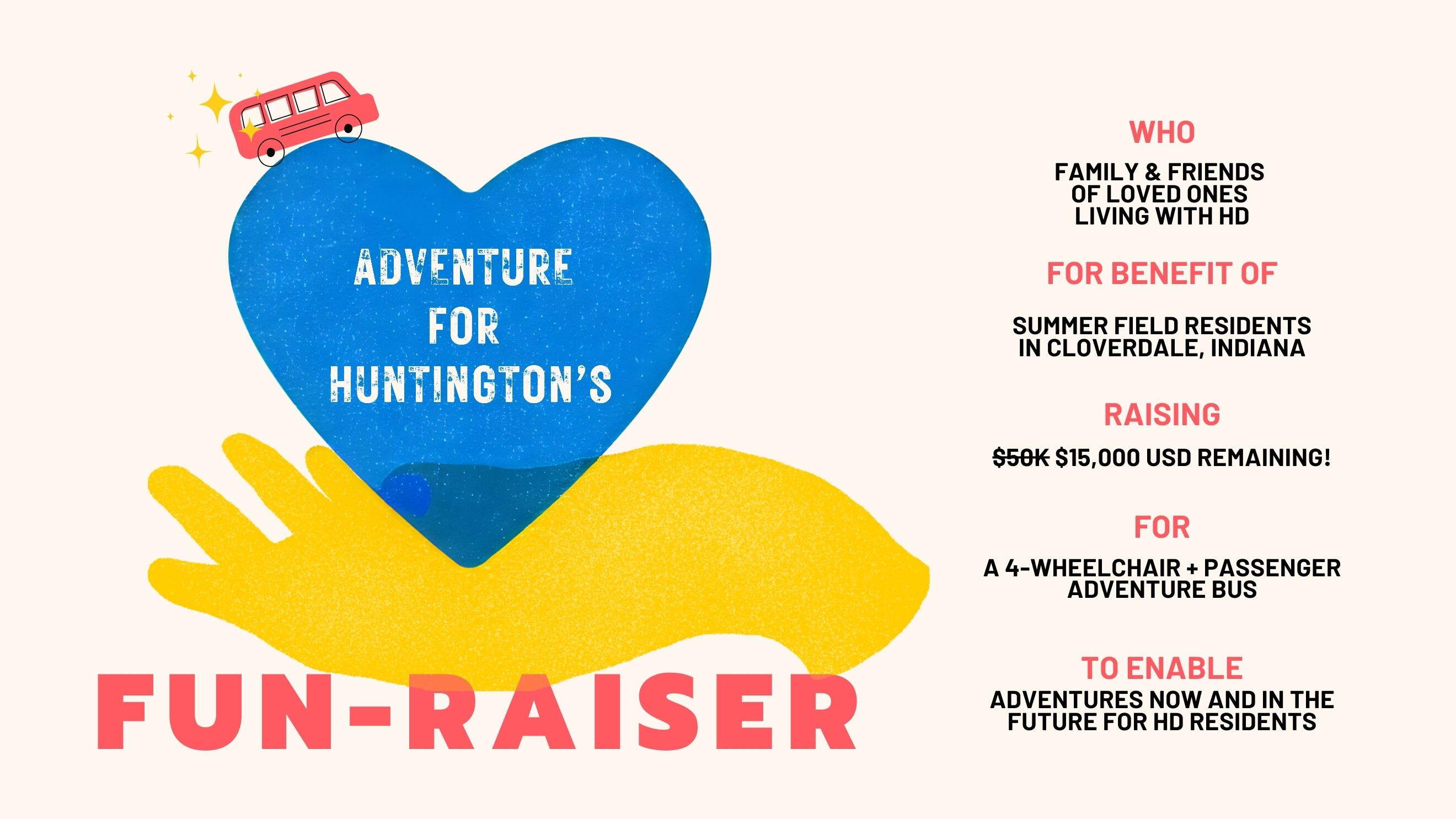 Campaign cover image for Adventure for Huntington's Disease