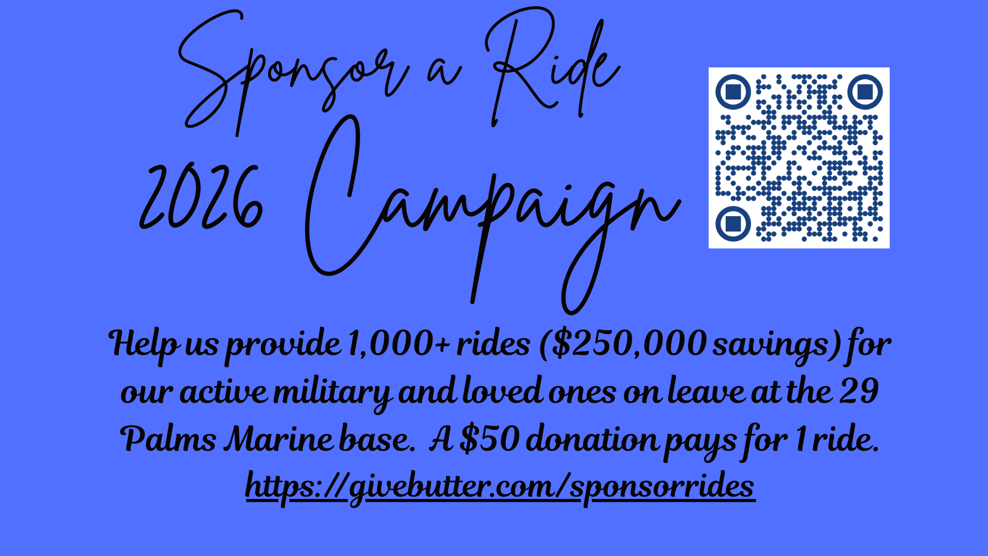 Campaign cover image for 29-PSP SPONSOR A RIDE FUNDRAISER