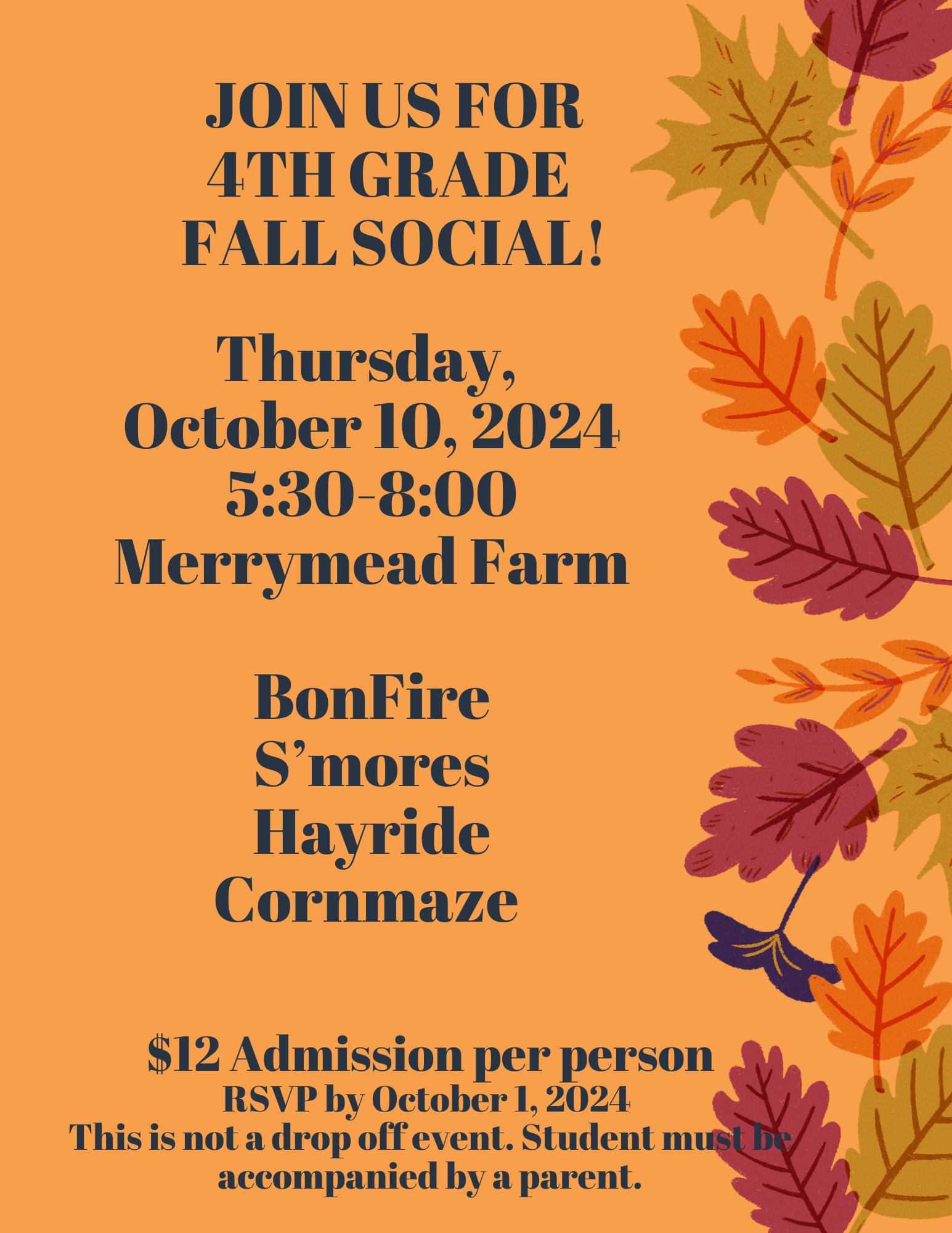 Fall Cial 4th Grade Fall Social | METHACTON COORDINATING COUNCIL INC
