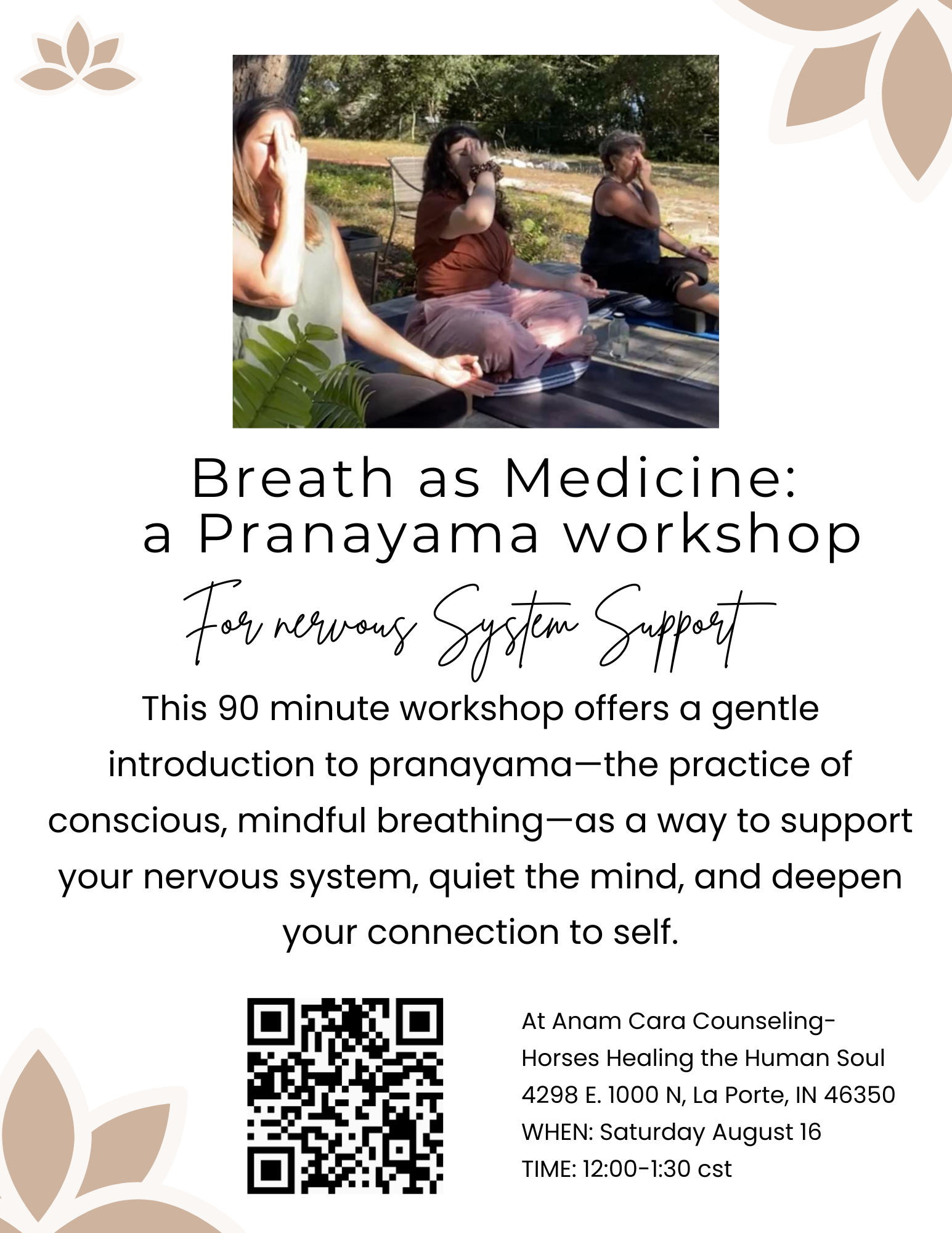 Campaign cover image for Breath as Medicine:  a Pranayama workshop