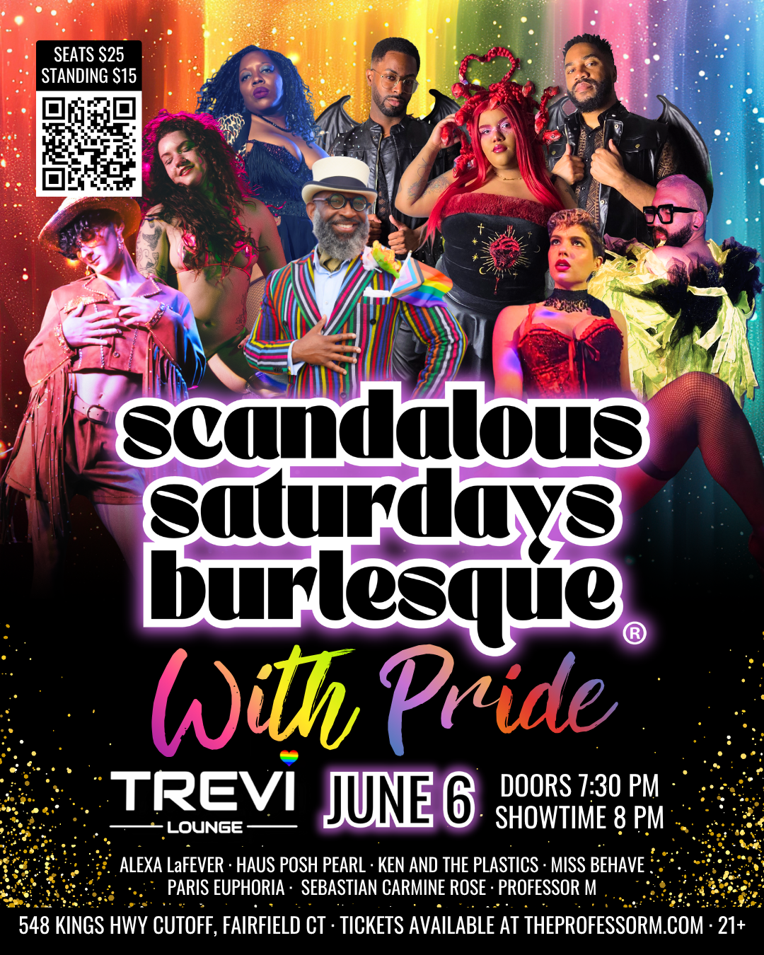 Campaign cover image for Scandalous Saturdays Burlesque: With Pride (June 6, 2026 @ 8 PM)