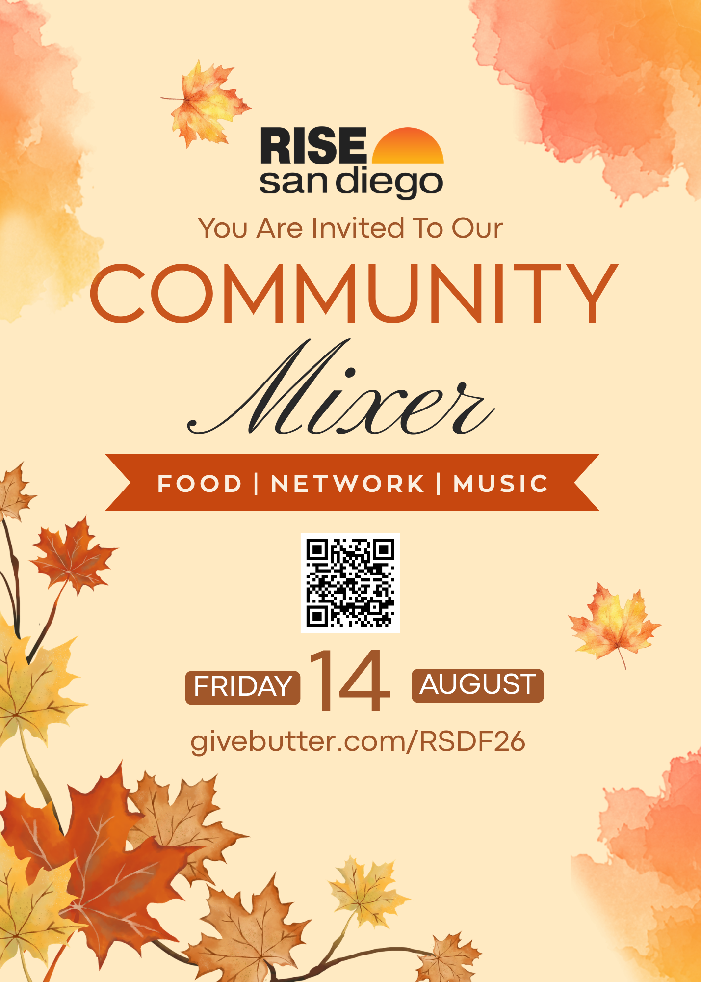 Campaign cover image for RISE Fall Community Mixer