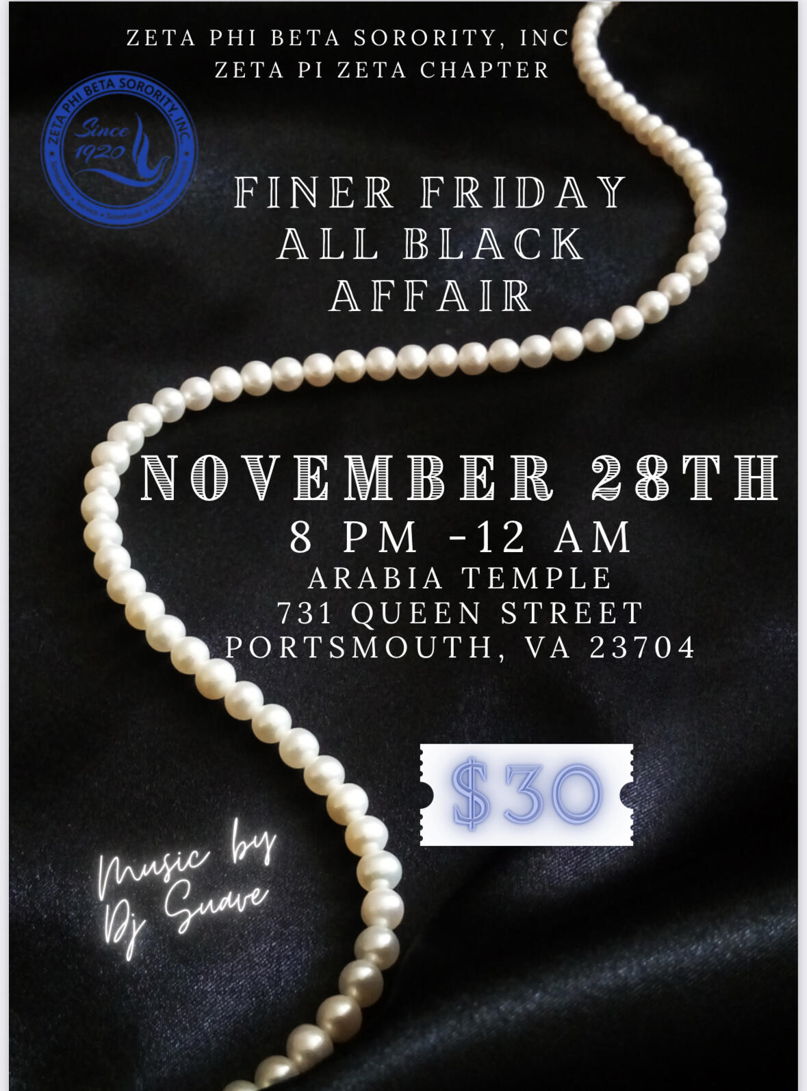 Campaign cover image for Finer Friday All Black Affair 2025