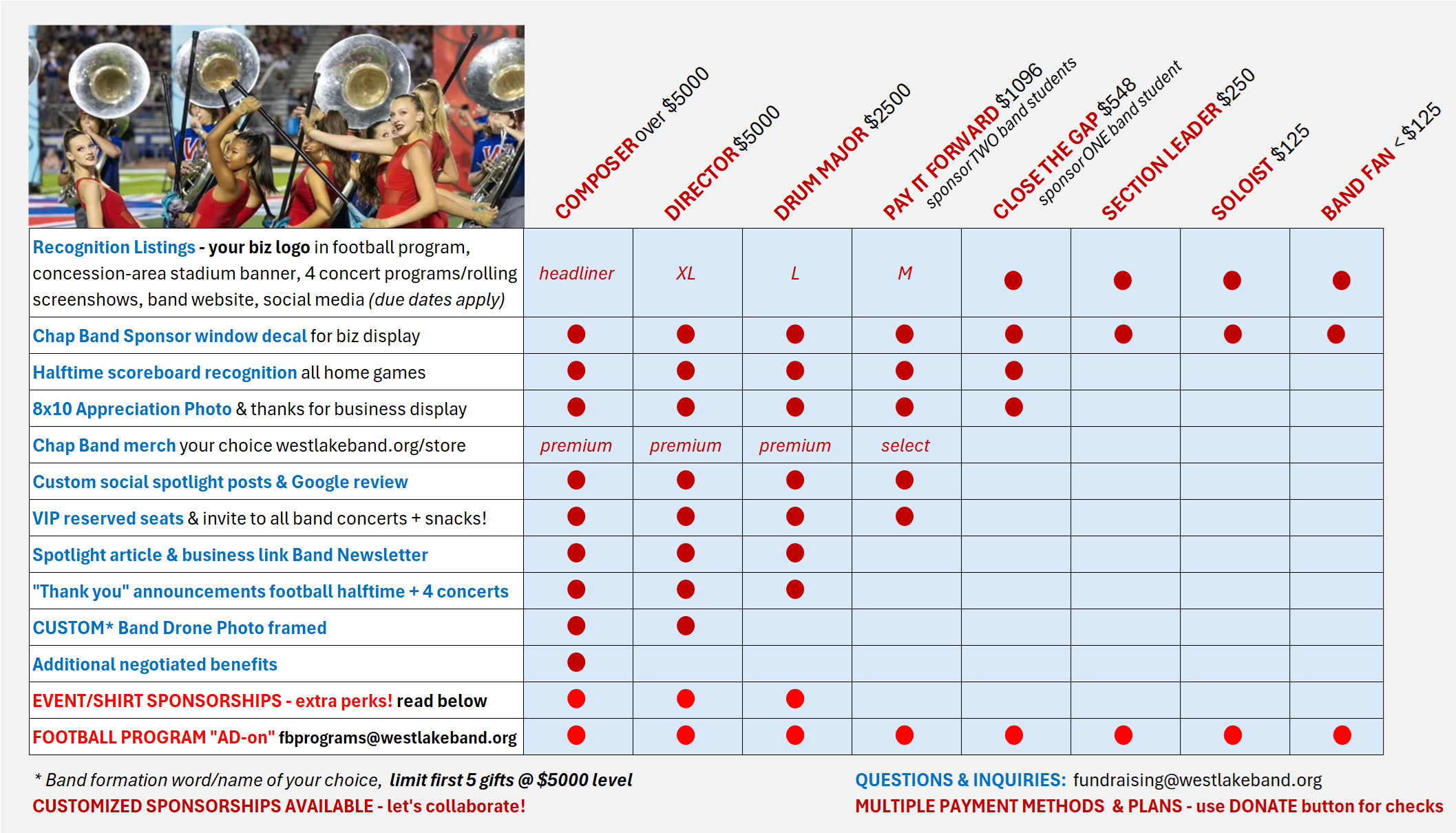 Campaign cover image for 2025-26 SPONSORSHIP OPPORTUNITIES