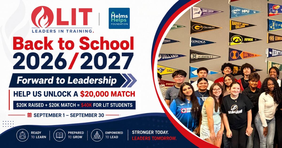 Campaign cover image for Back to School. Forward to Leadership.