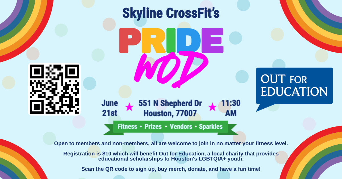 Campaign cover image for Sweat With Pride: Pride WOD at Skyline CrossFit for LGBTQIA+ Scholarships