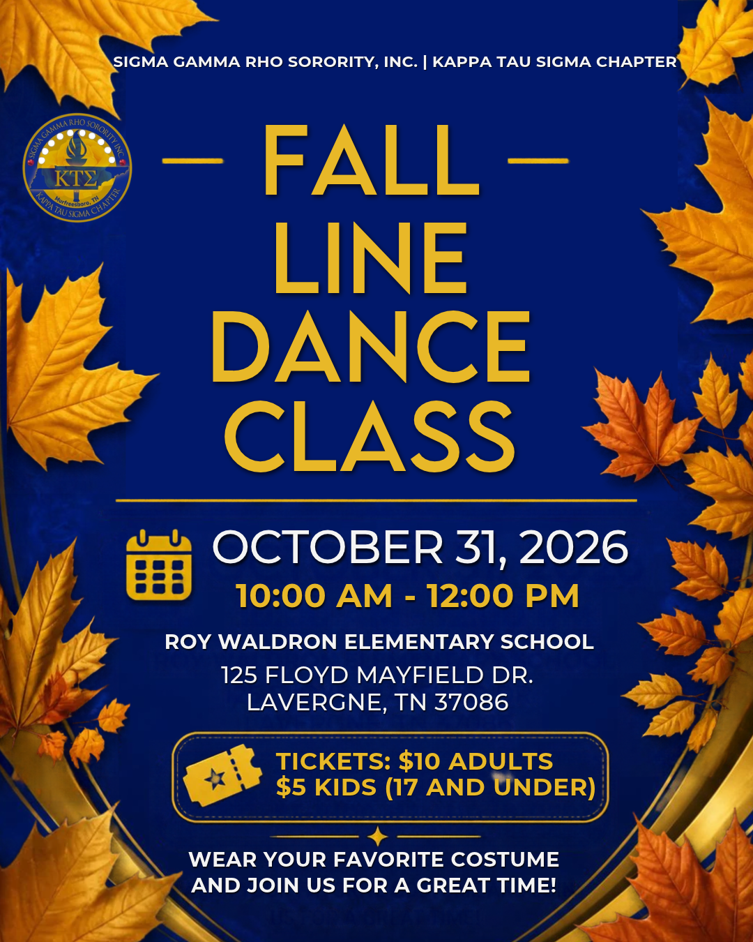 Campaign cover image for Fall Line Dance Class with Kappa Tau Sigma