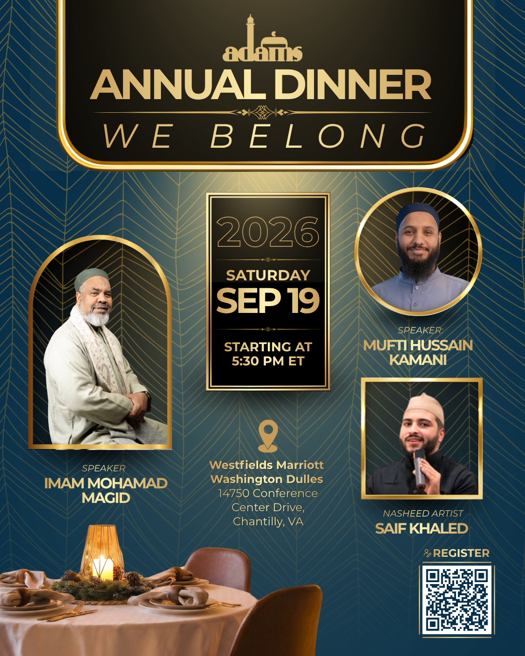 Campaign cover image for ADAMS Annual Fundraising Dinner 2026