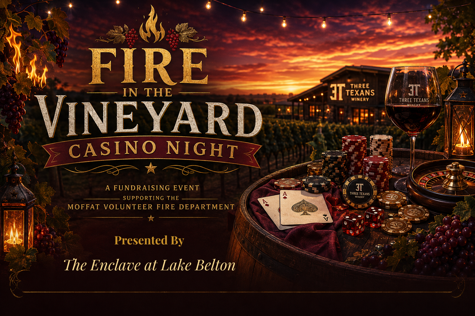 Campaign cover image for Fire in the Vineyard 2026 - Tickets