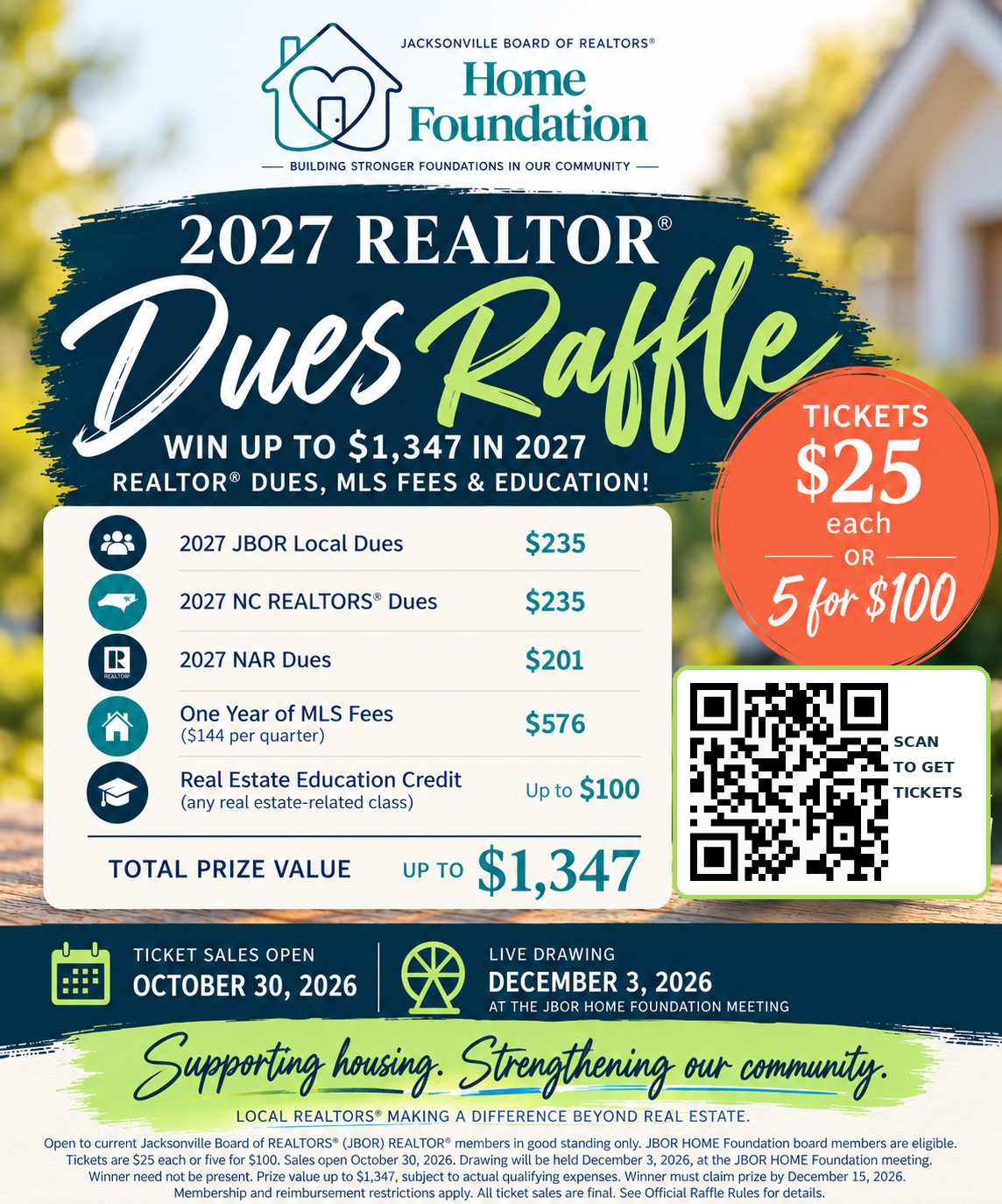 Campaign cover image for 2027 REALTOR Dues Raffle