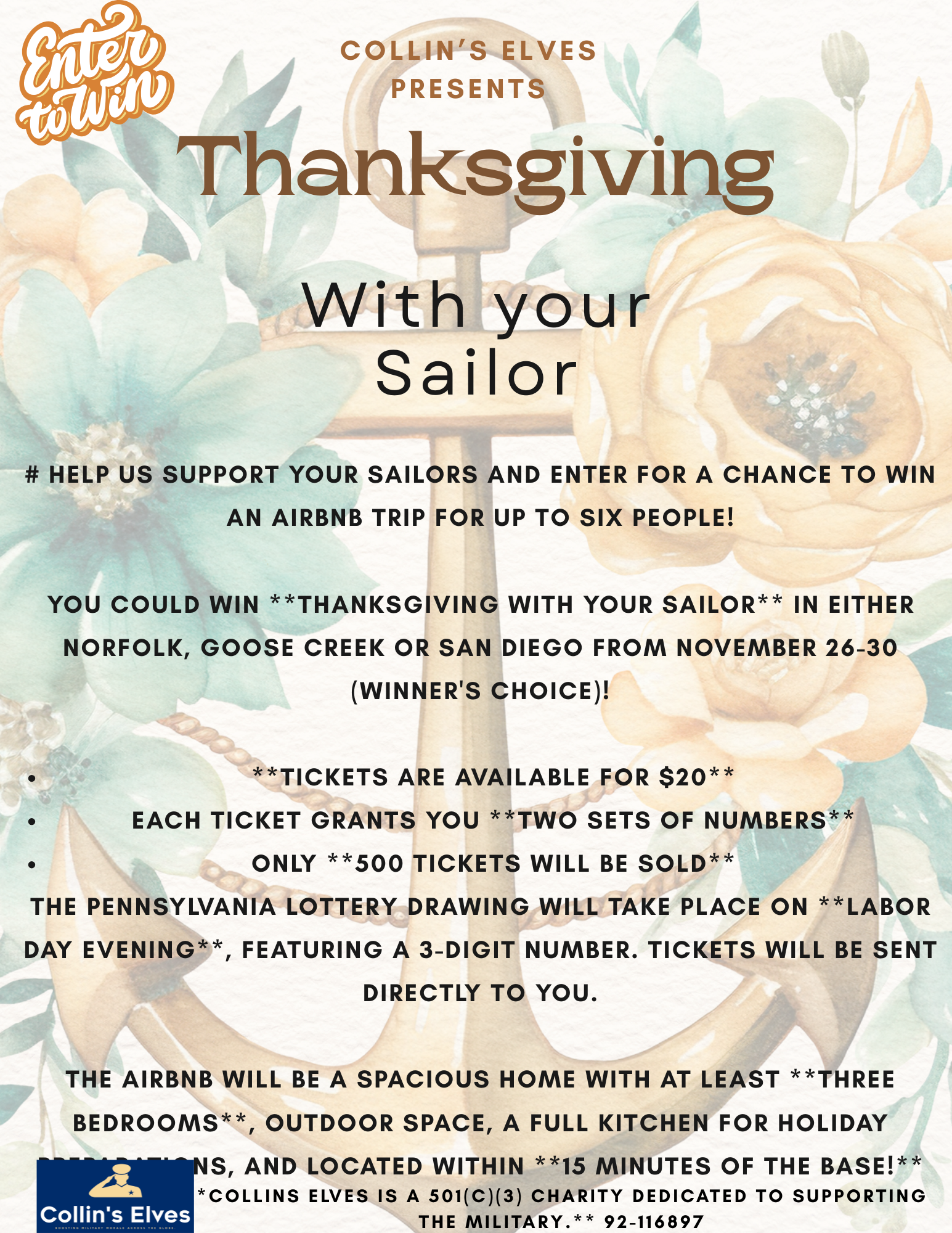 Campaign cover image for THANKSGIVING with your Sailor!