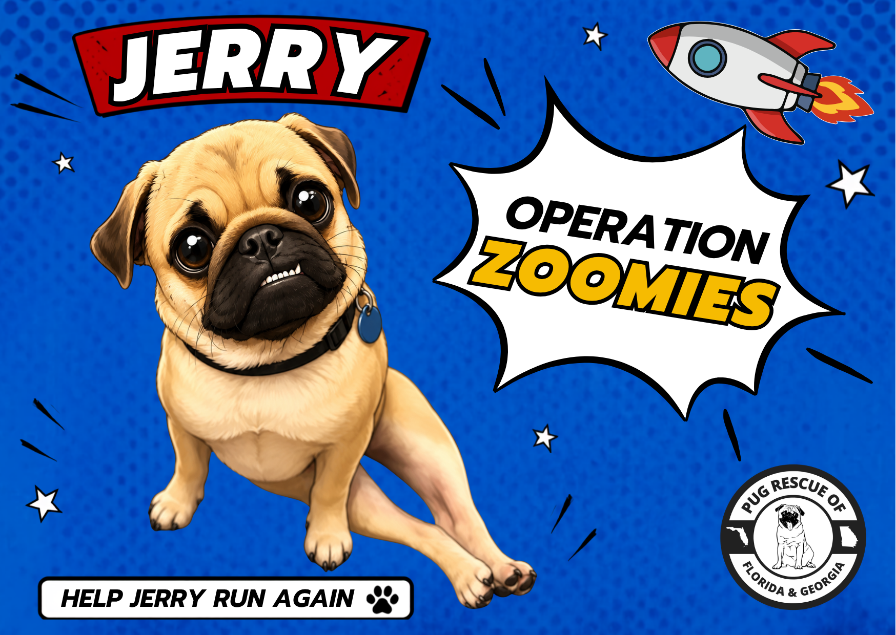 Campaign cover image for Operation Zoomies: Help Jerry Run Again