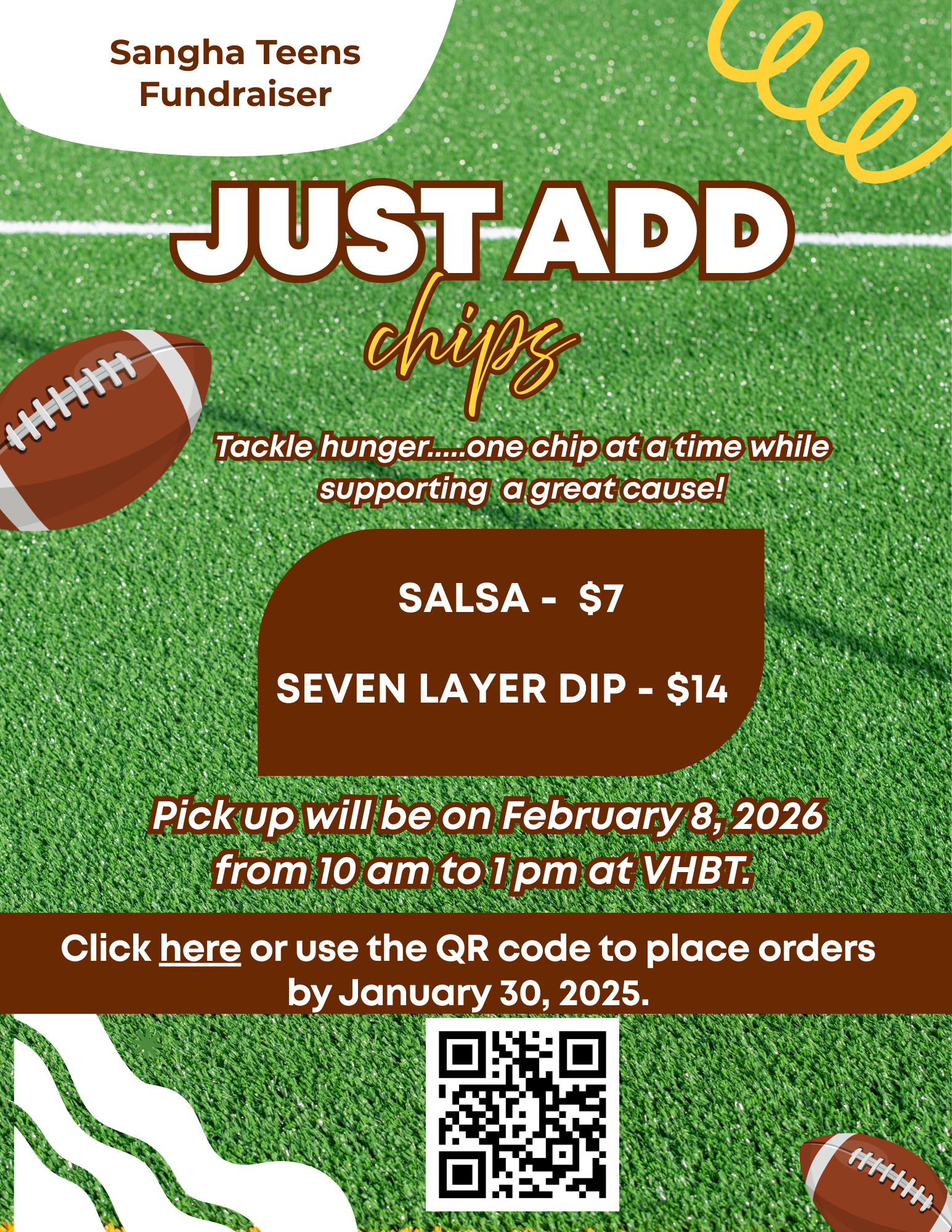 Campaign cover image for 2026 VHBT Sangha Teens Big Game Dip Sale