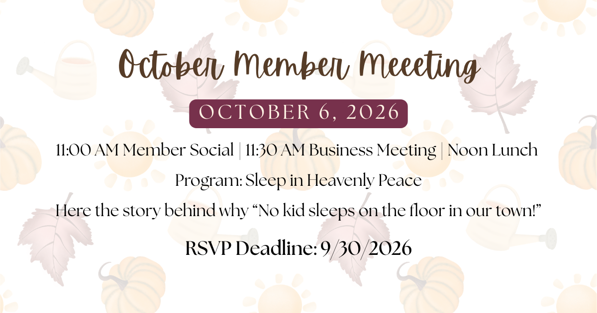 Campaign cover image for 2026 October Member Luncheon