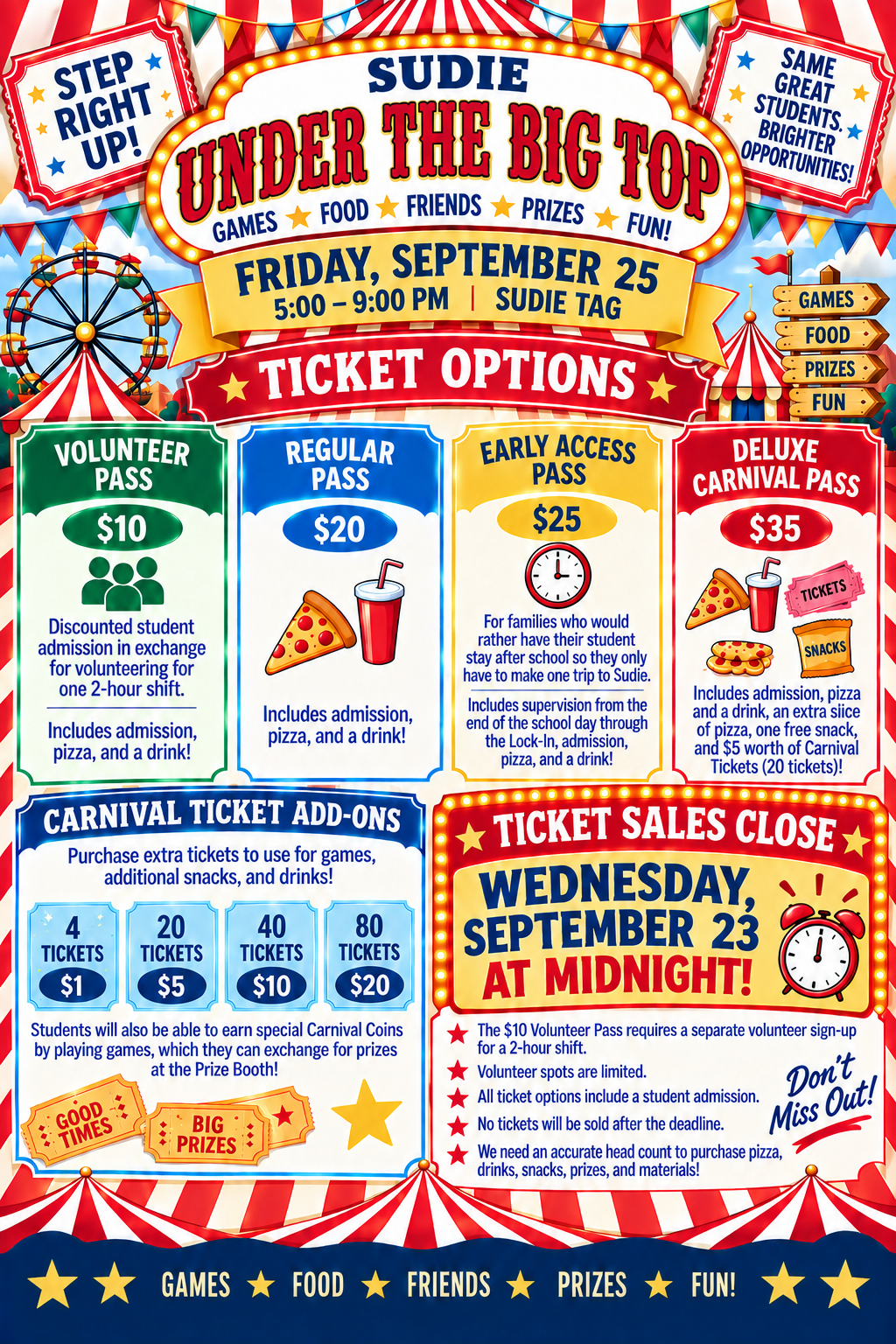 Campaign cover image for Under the Big Top Carnival
