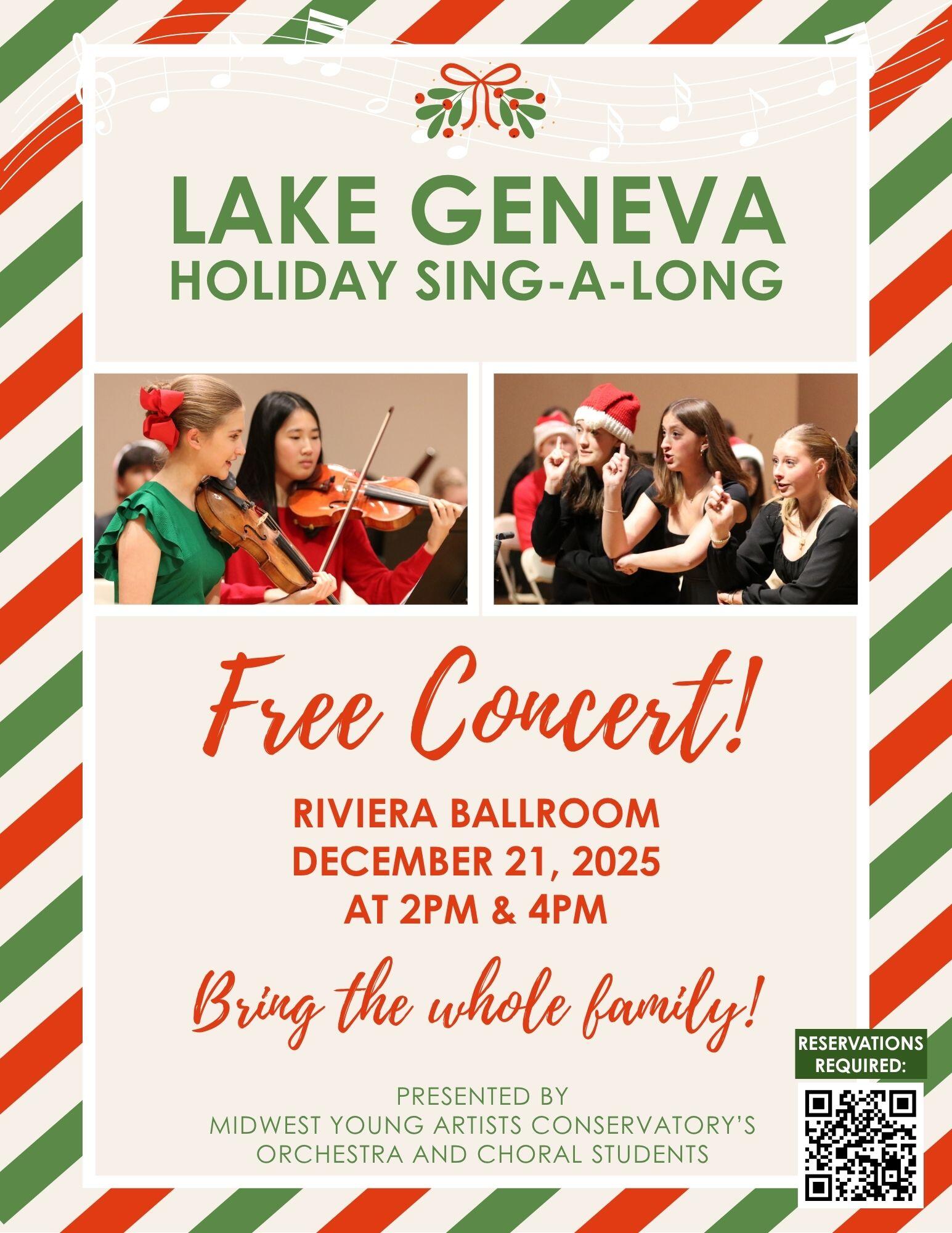 Campaign cover image for 12/21 Lake Geneva Holiday Sing-a-Long