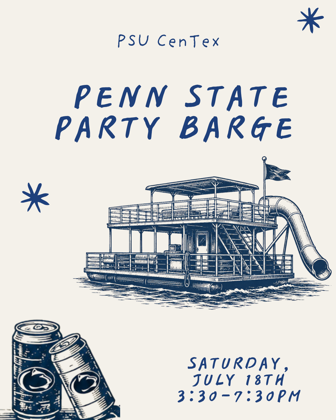Campaign cover image for *CANCELED* PSU CenTex Party Barge 2026