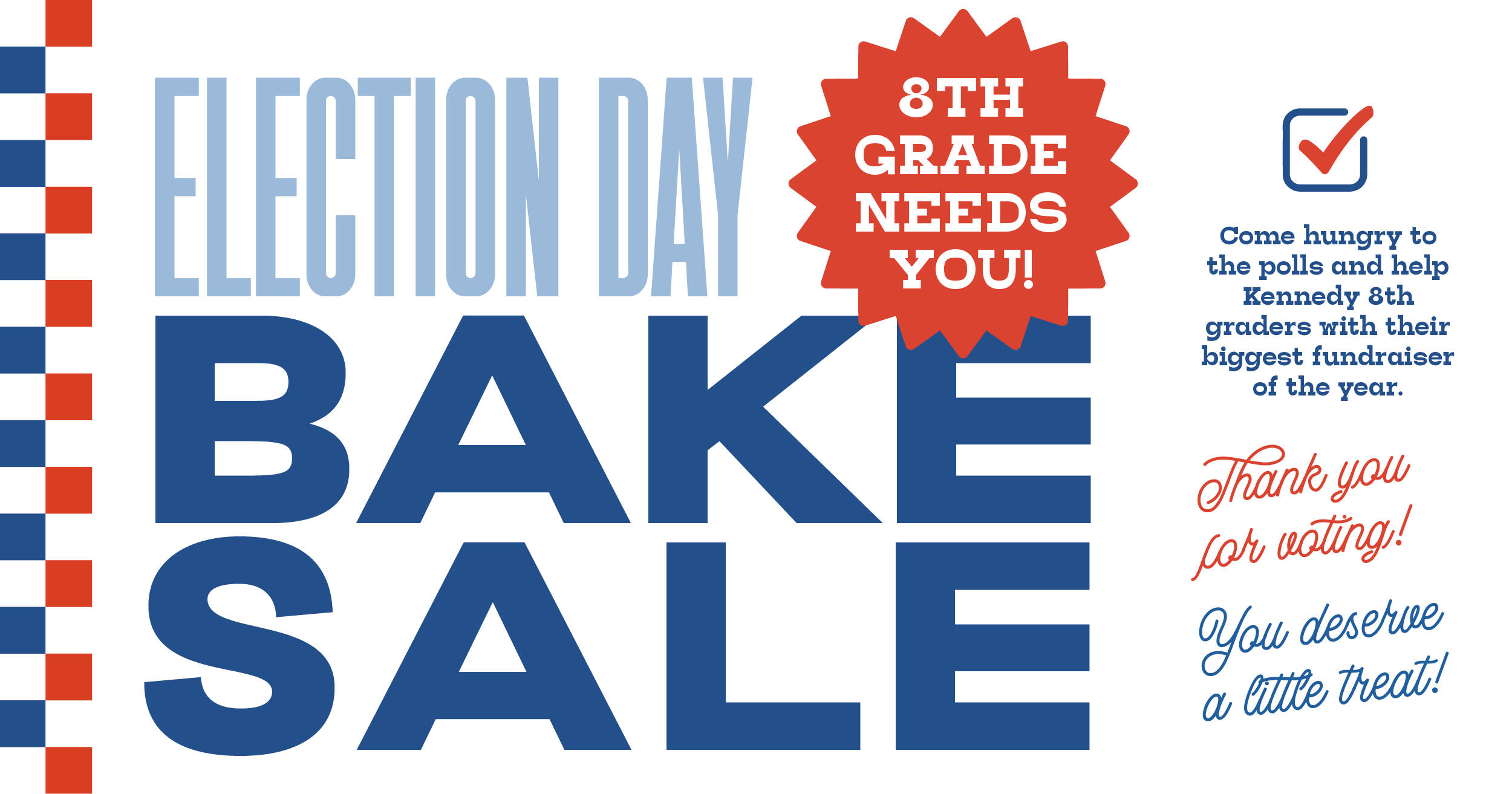 Campaign cover for Kennedy 8th Grade Bake Sale (2026)