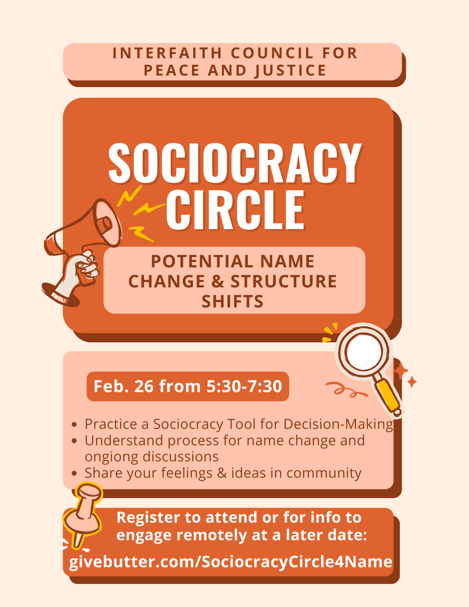 Campaign cover image for Sociocracy Circle: Name Change & Structure Shifts