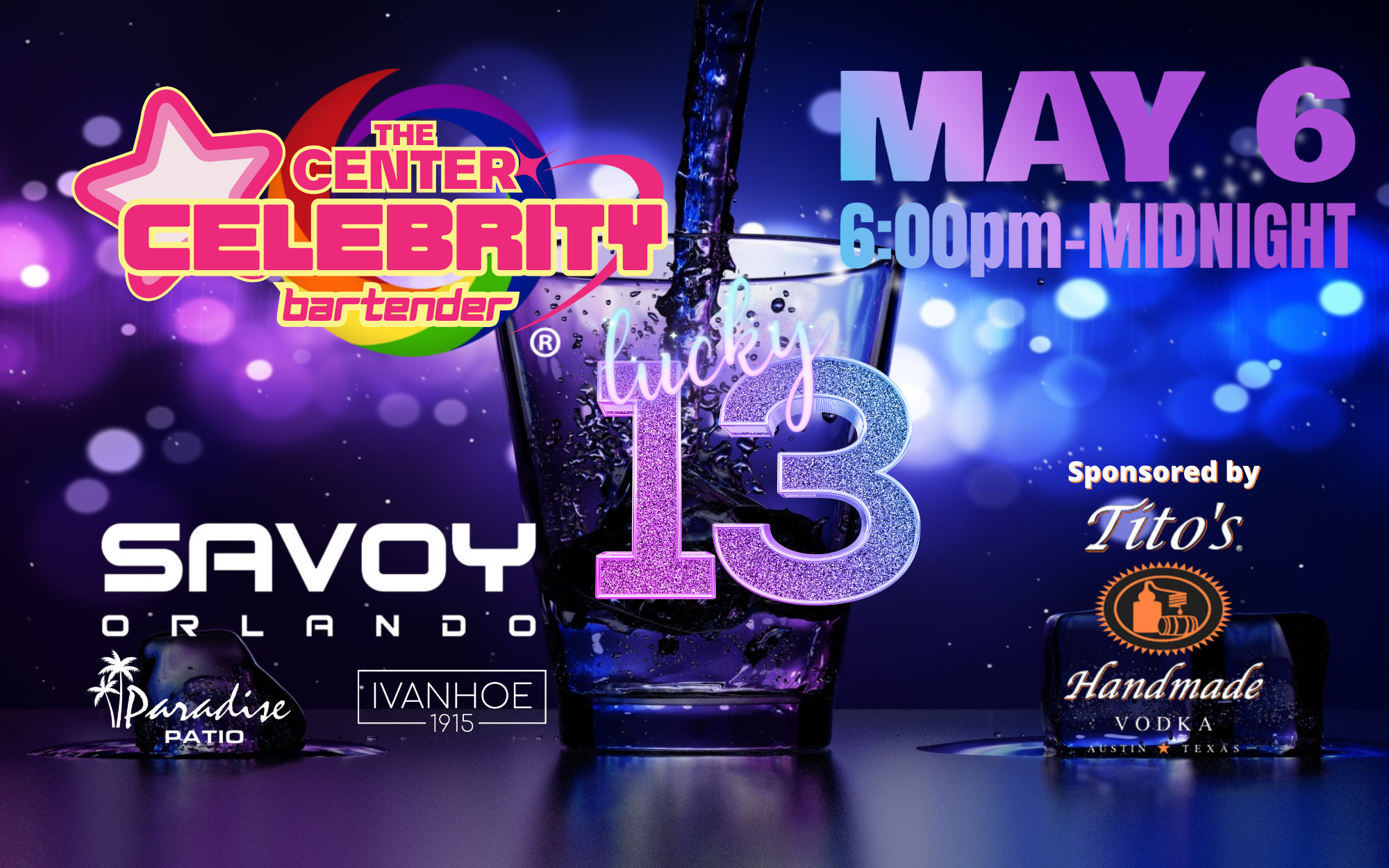 Campaign cover image for The Center's 13th Annual Celebrity Bartender