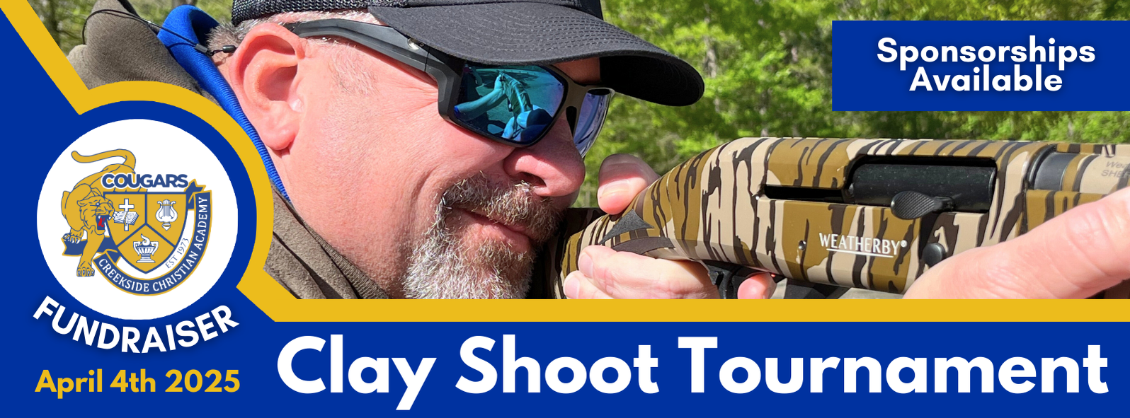 Campaign cover image for 2025 Clay Shoot Tournament | Creekside Christian Academy