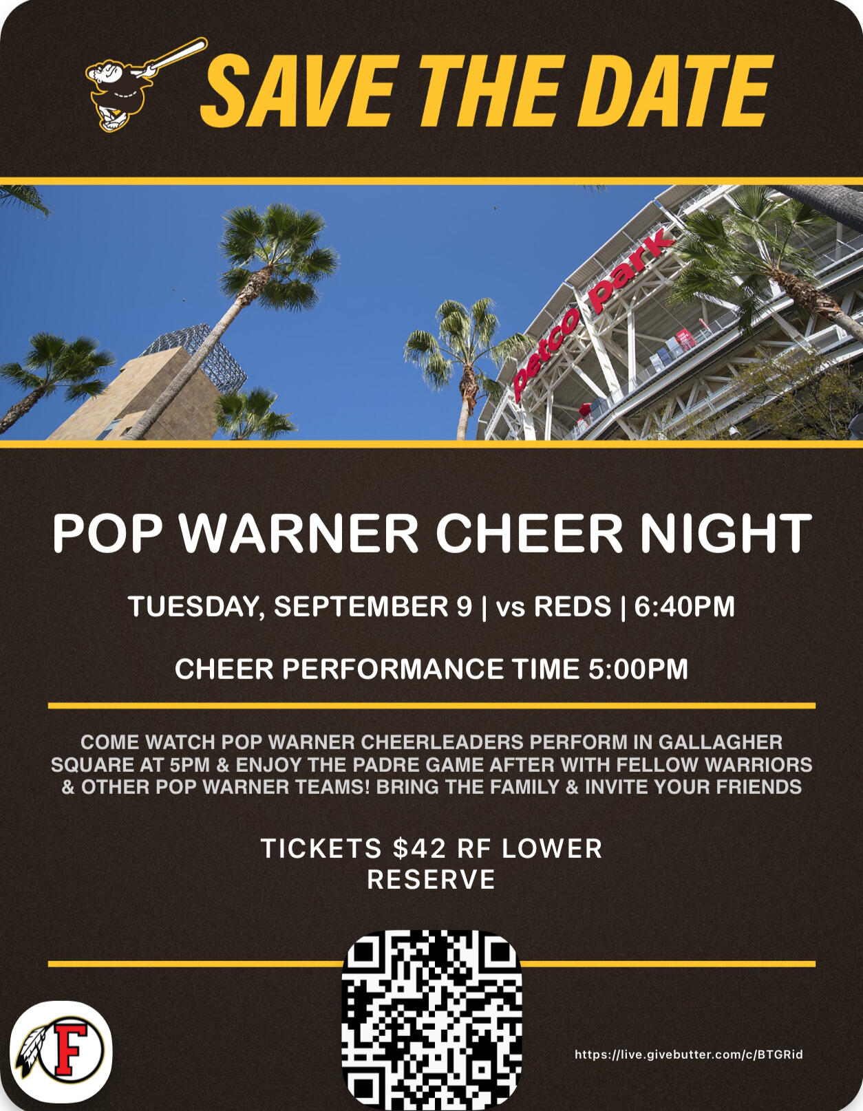 Padres Night Out | Fallbrook Pop Warner Football & Cheer