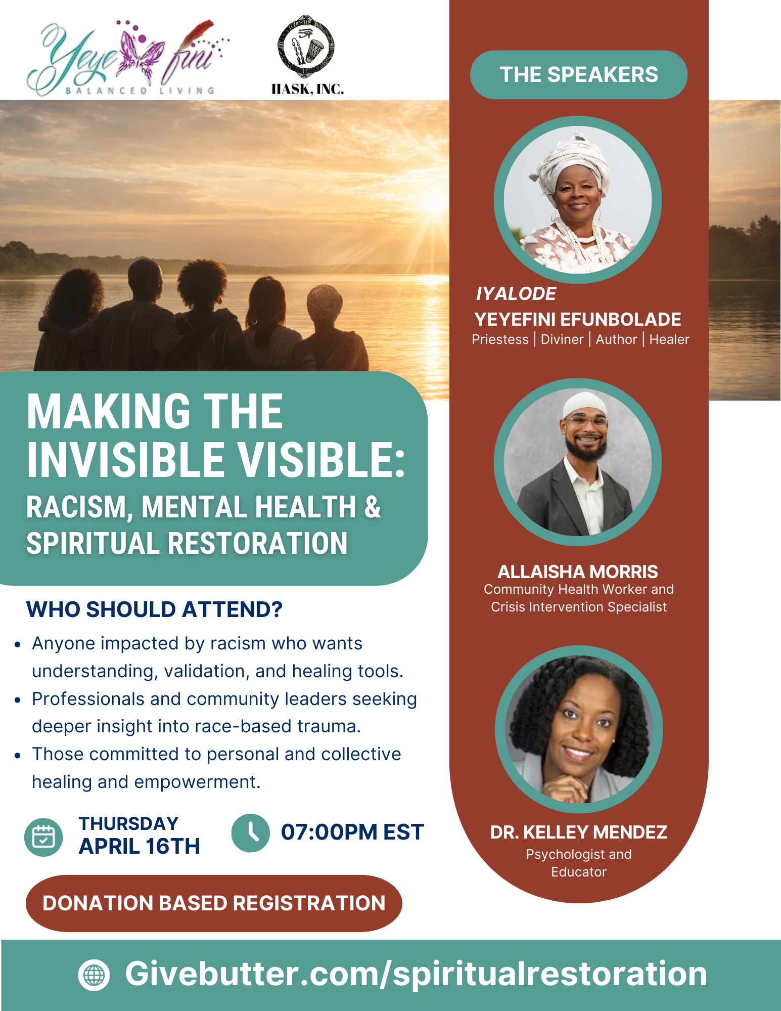 Campaign cover image for Making the Invisible Visible: Racism, Mental Health & Spiritual Restoration