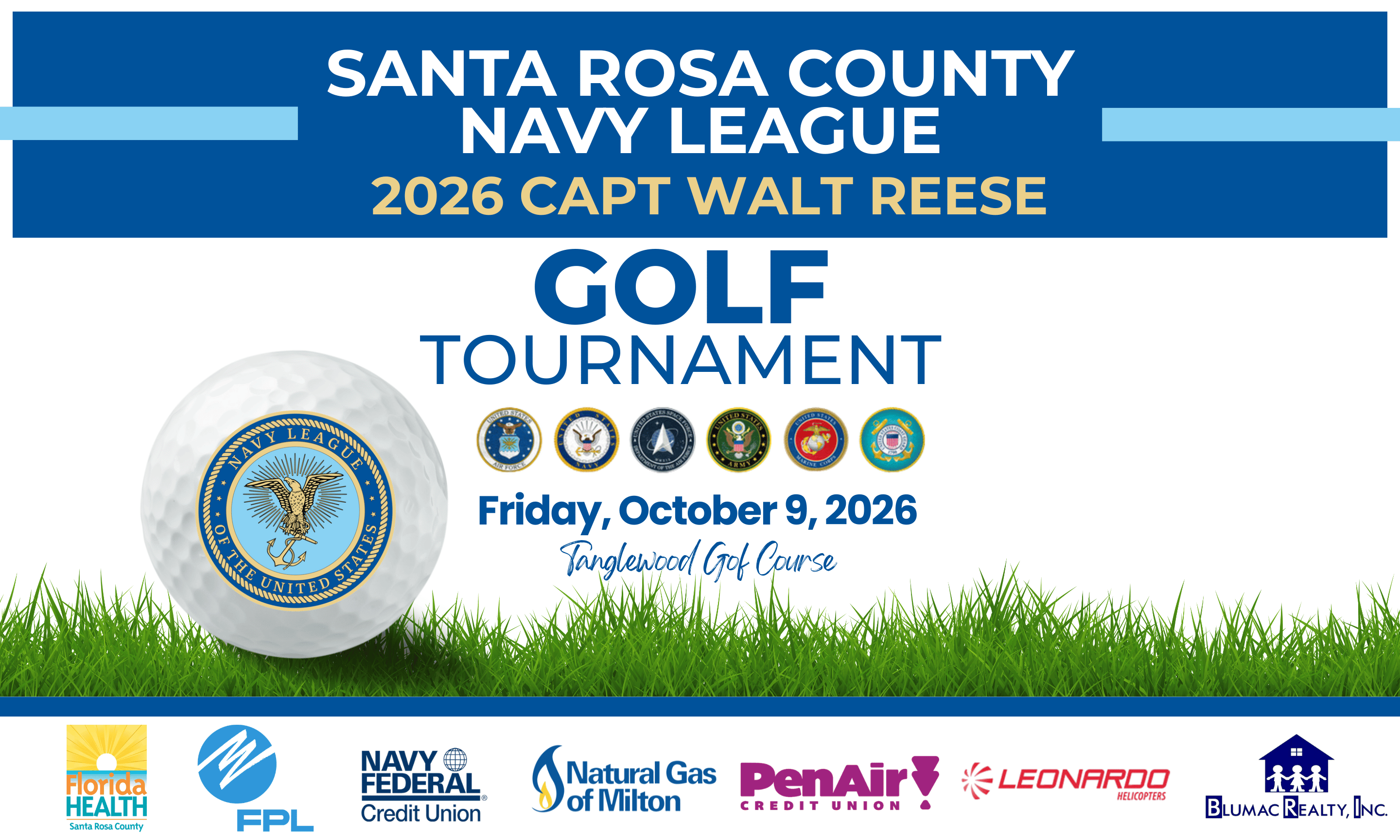 Campaign cover image for 2026 SRC Navy League, CAPT Walt Reese Golf Tournament