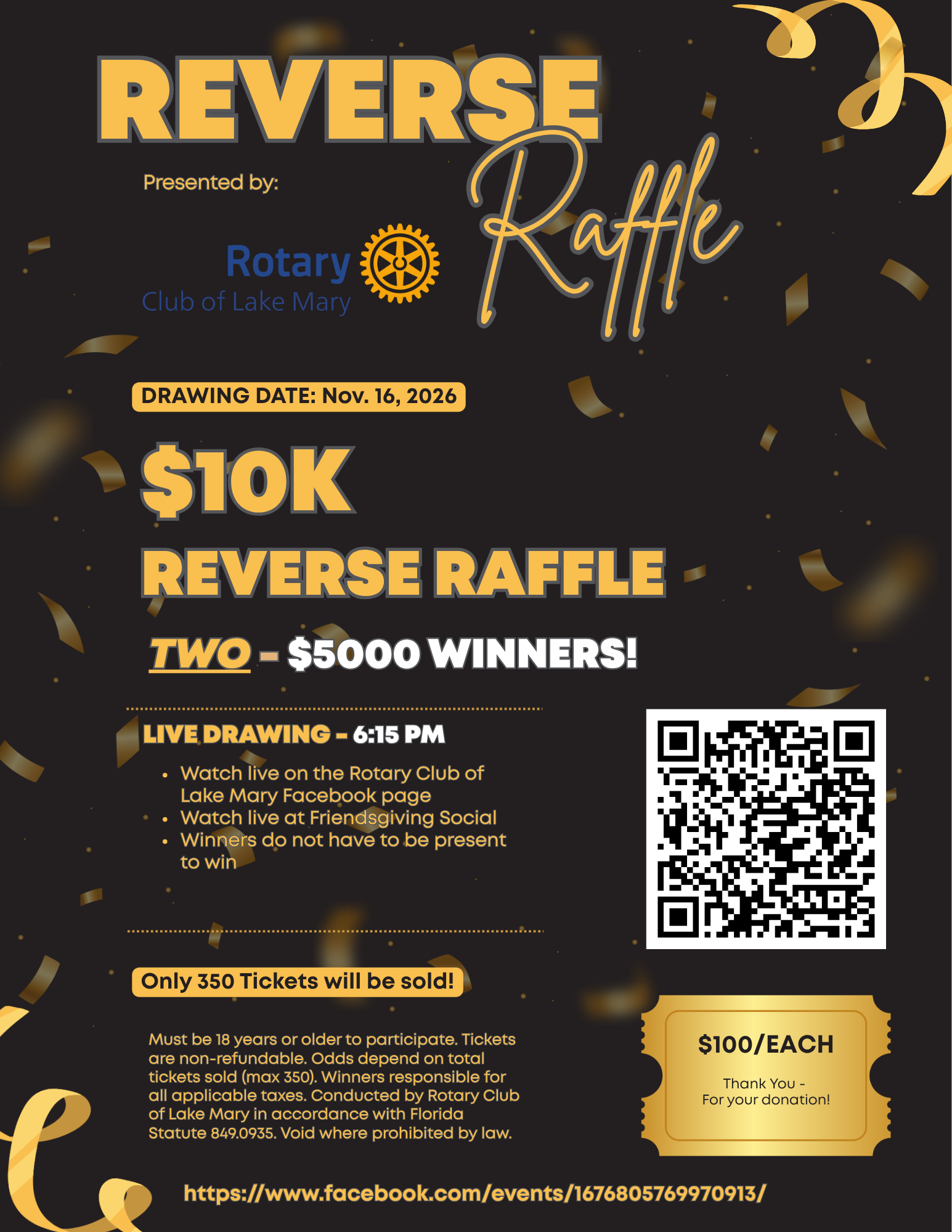 Indy Rbi Reverse Raffle 🎟️ $10K Reverse Raffle – Rotary Club of Lake Mary | The Rotary Club of ...