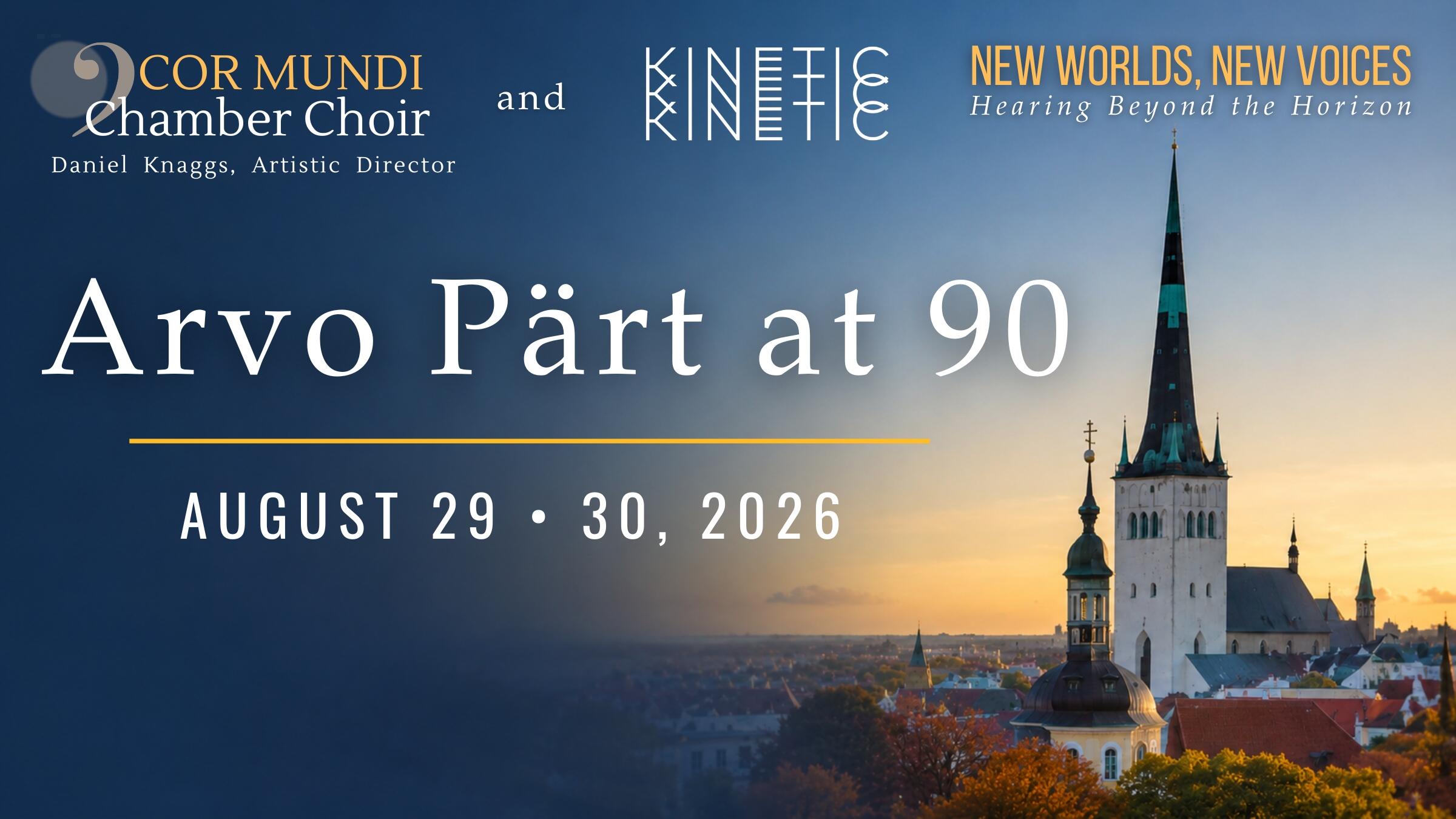 Campaign cover image for Arvo Pärt at 90 - Saturday 8/29, 7:30pm