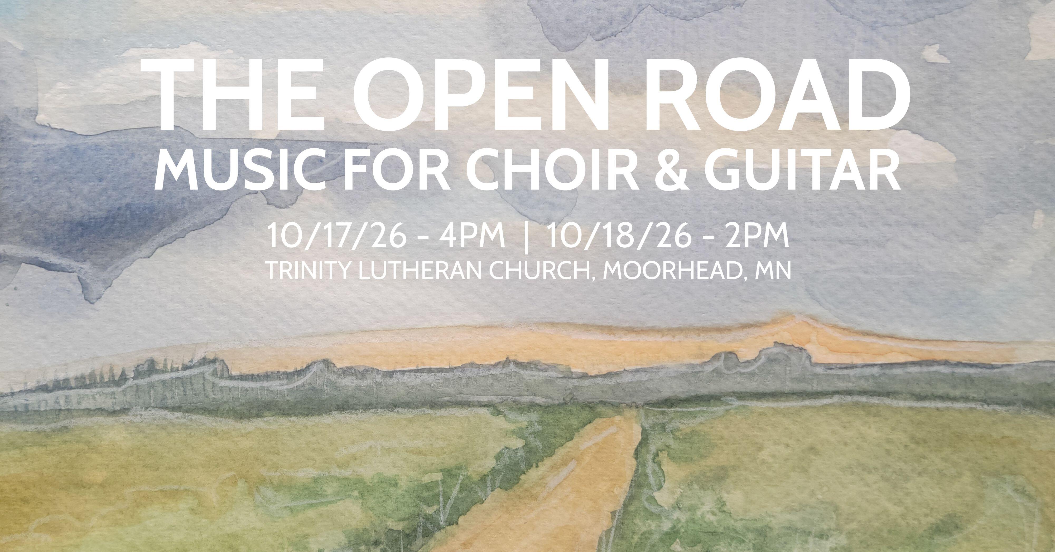 Campaign cover image for The Open Road:  Music for Choir and Guitar