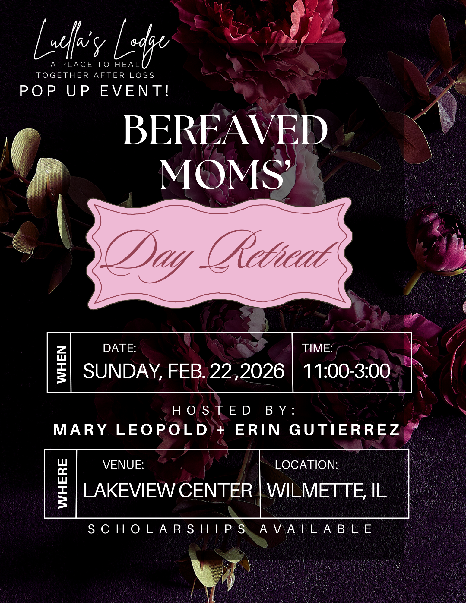 Campaign cover image for Bereaved Moms' Day Retreat