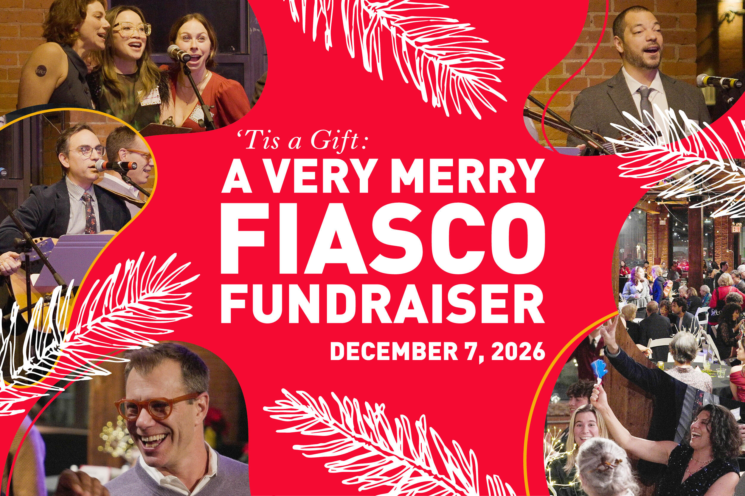 Campaign cover image for 'Tis a Gift: A Very Merry Fiasco Fundraiser
