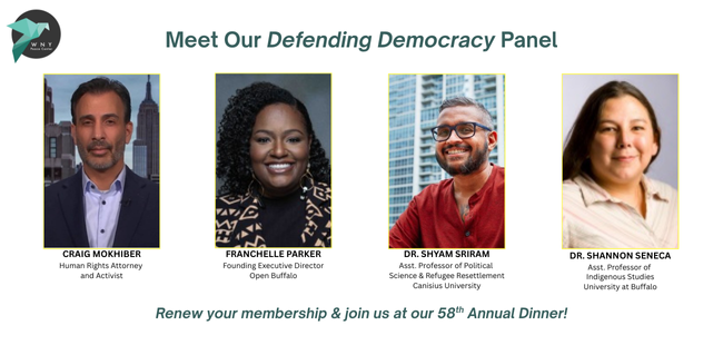 Campaign cover image for WNY Peace Center's 58th Annual Dinner