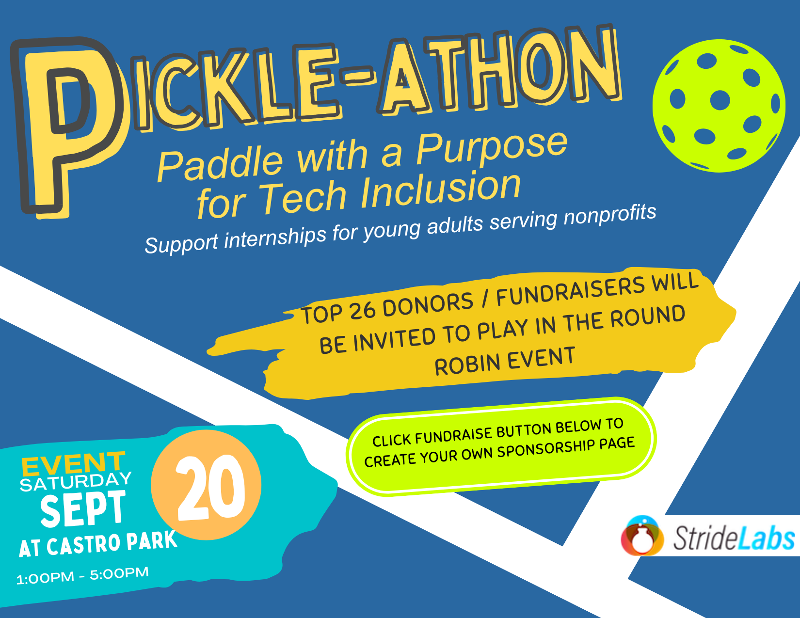 Campaign cover image for Pickle-athon with Stride Labs